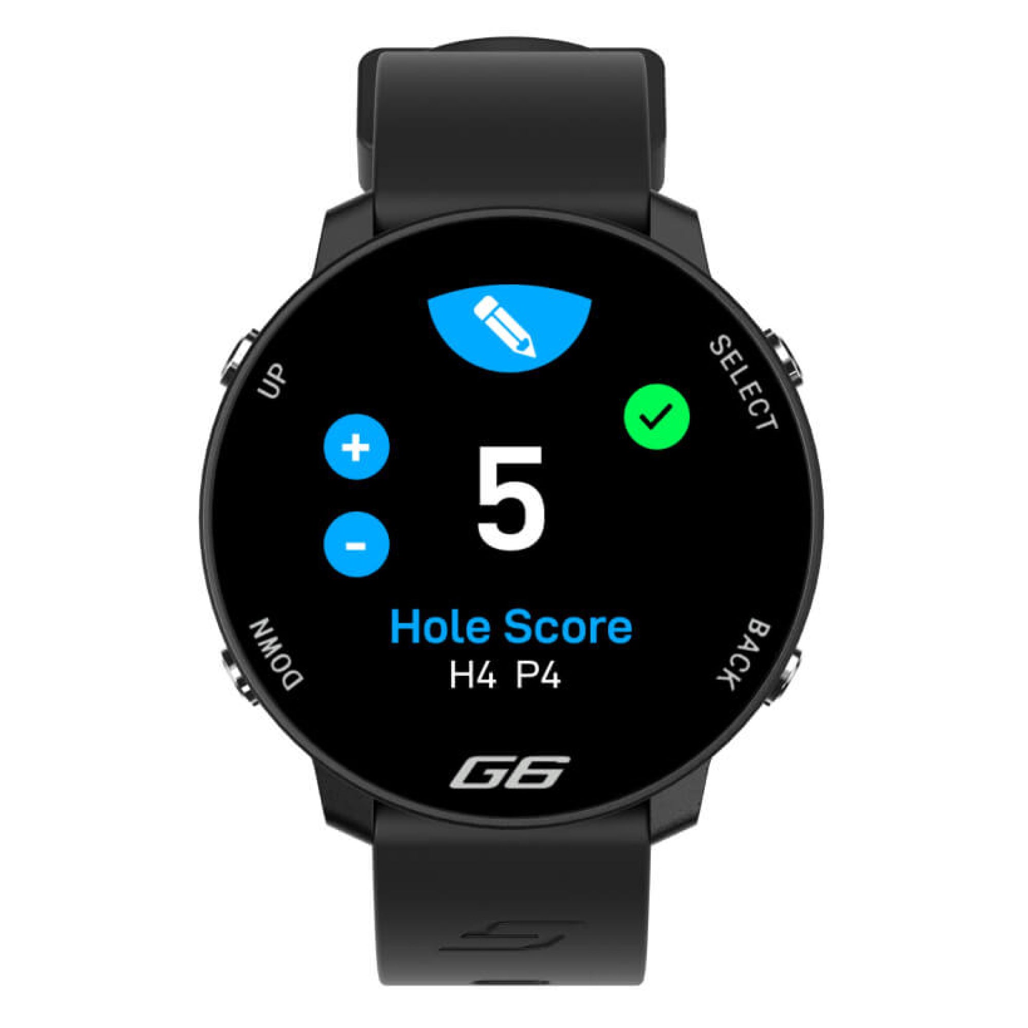Shot Scope G6 GPS Watch - Black