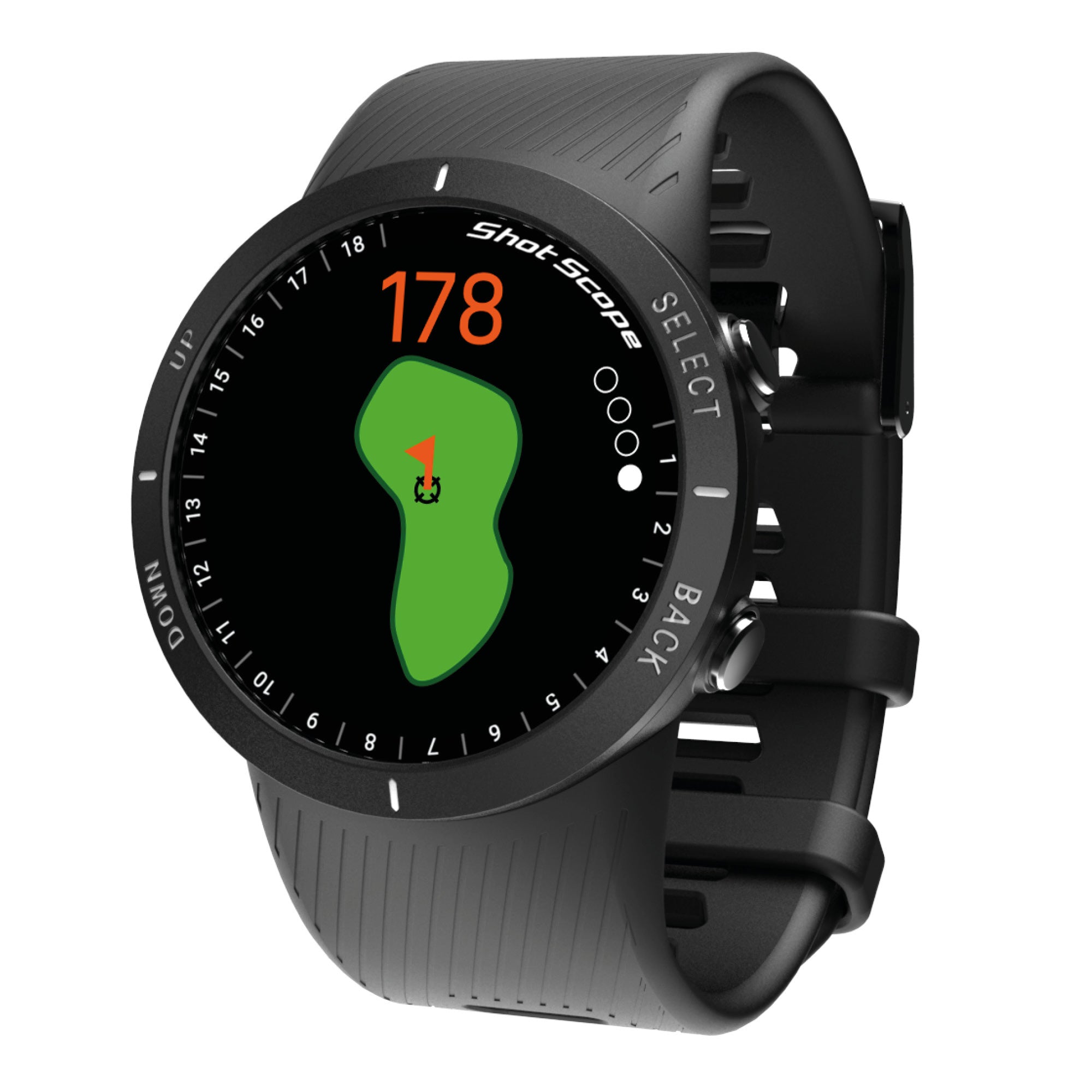 Shot Scope V5 GPS Watch - Black