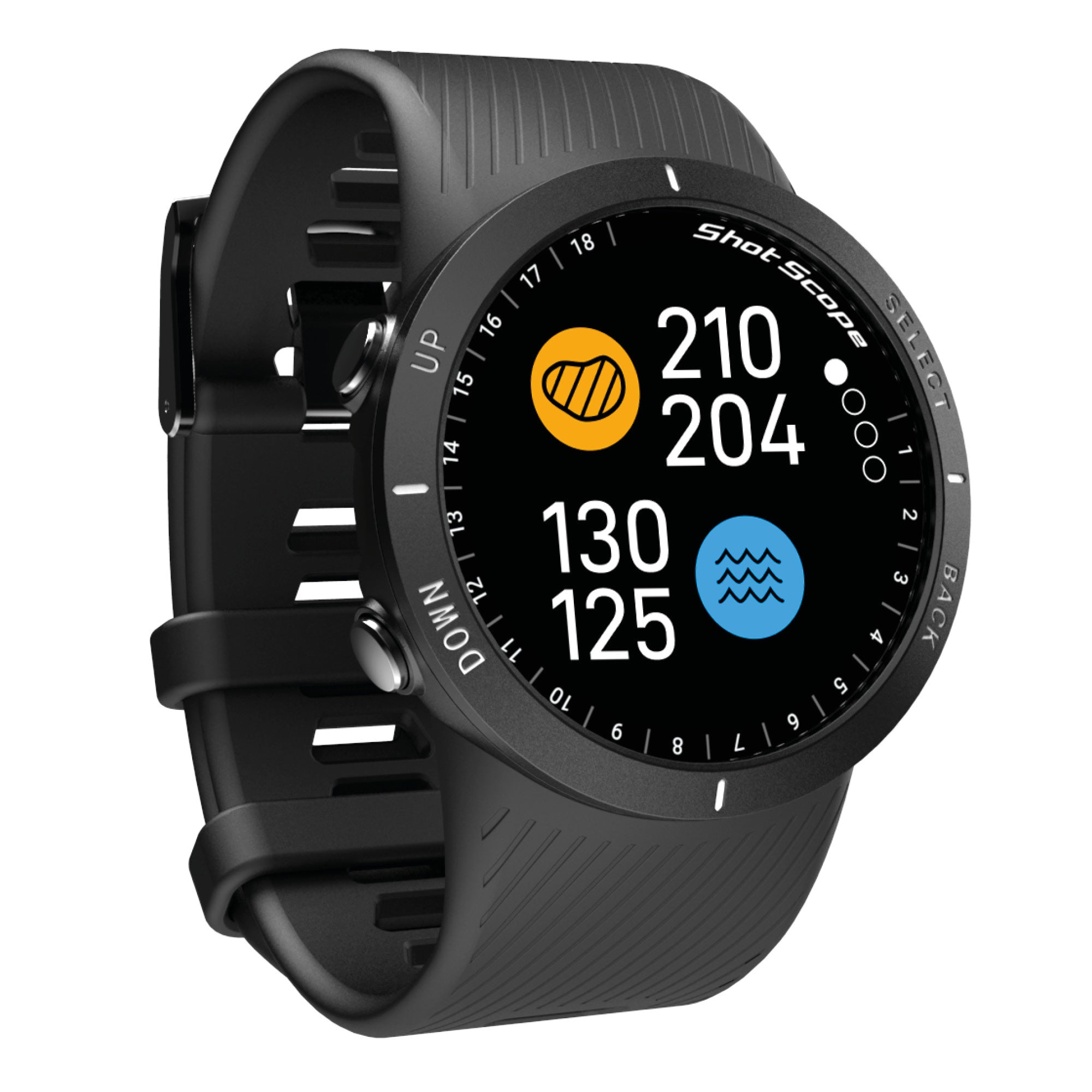 Shot Scope V5 GPS Watch - Black