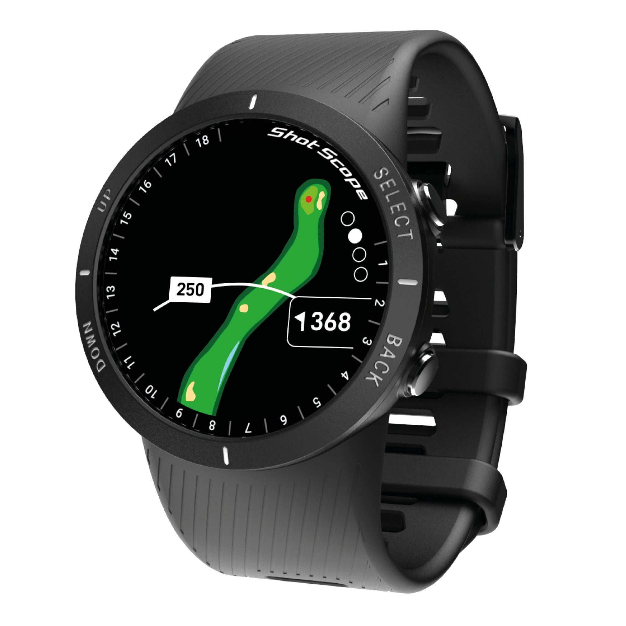 Shot Scope V5 GPS Watch - Black