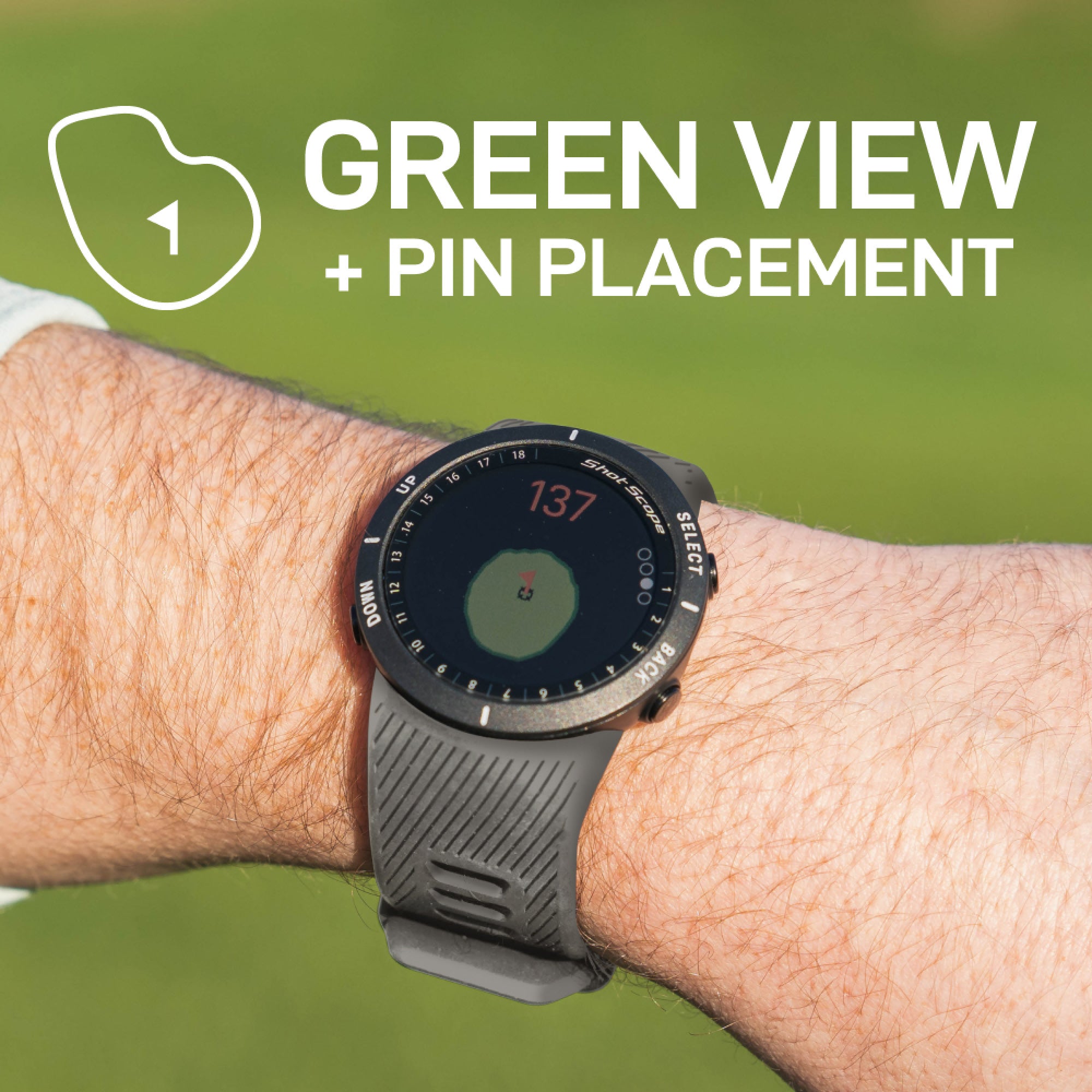 Shot Scope V5 GPS Watch - Grey