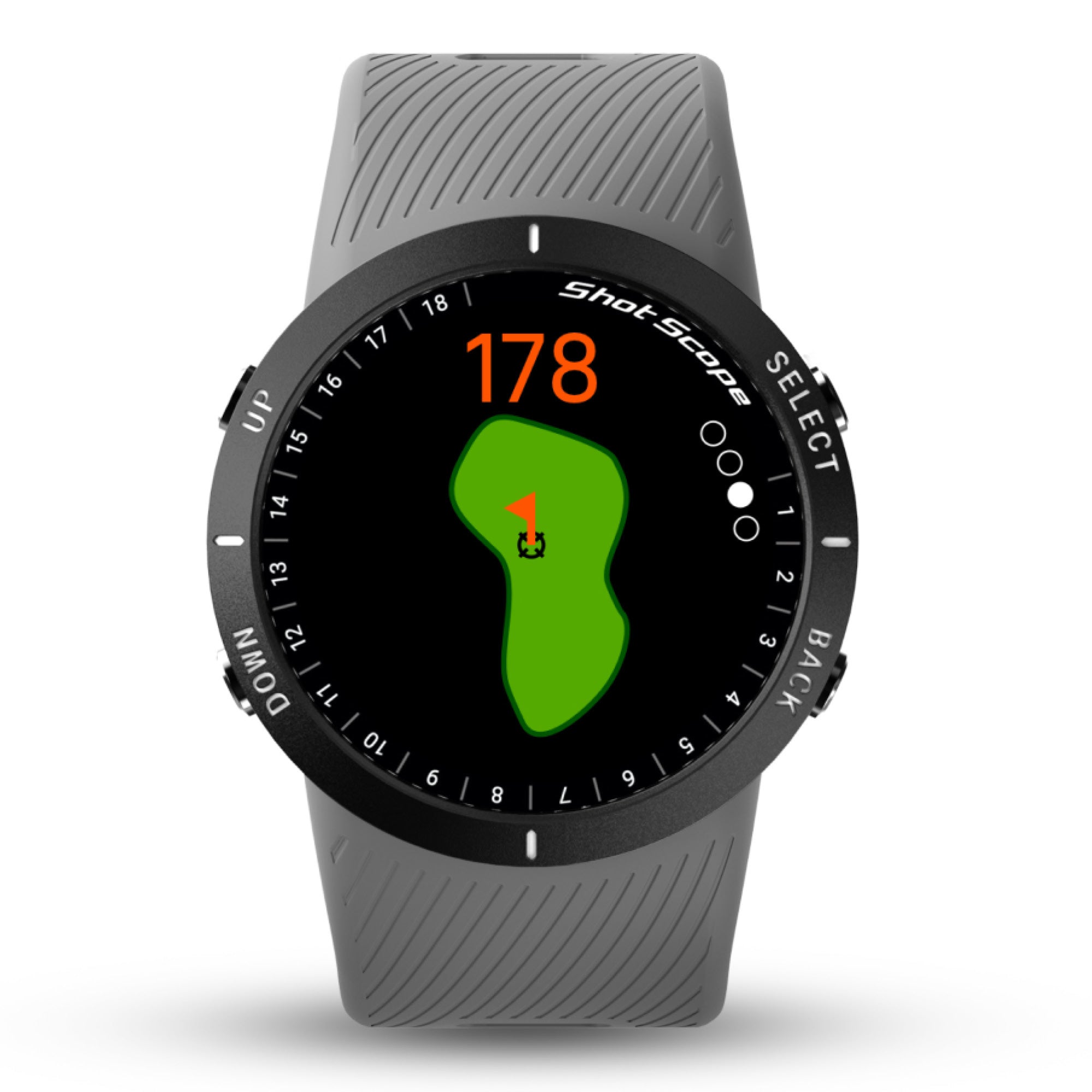 Shot Scope V5 GPS Watch - Grey