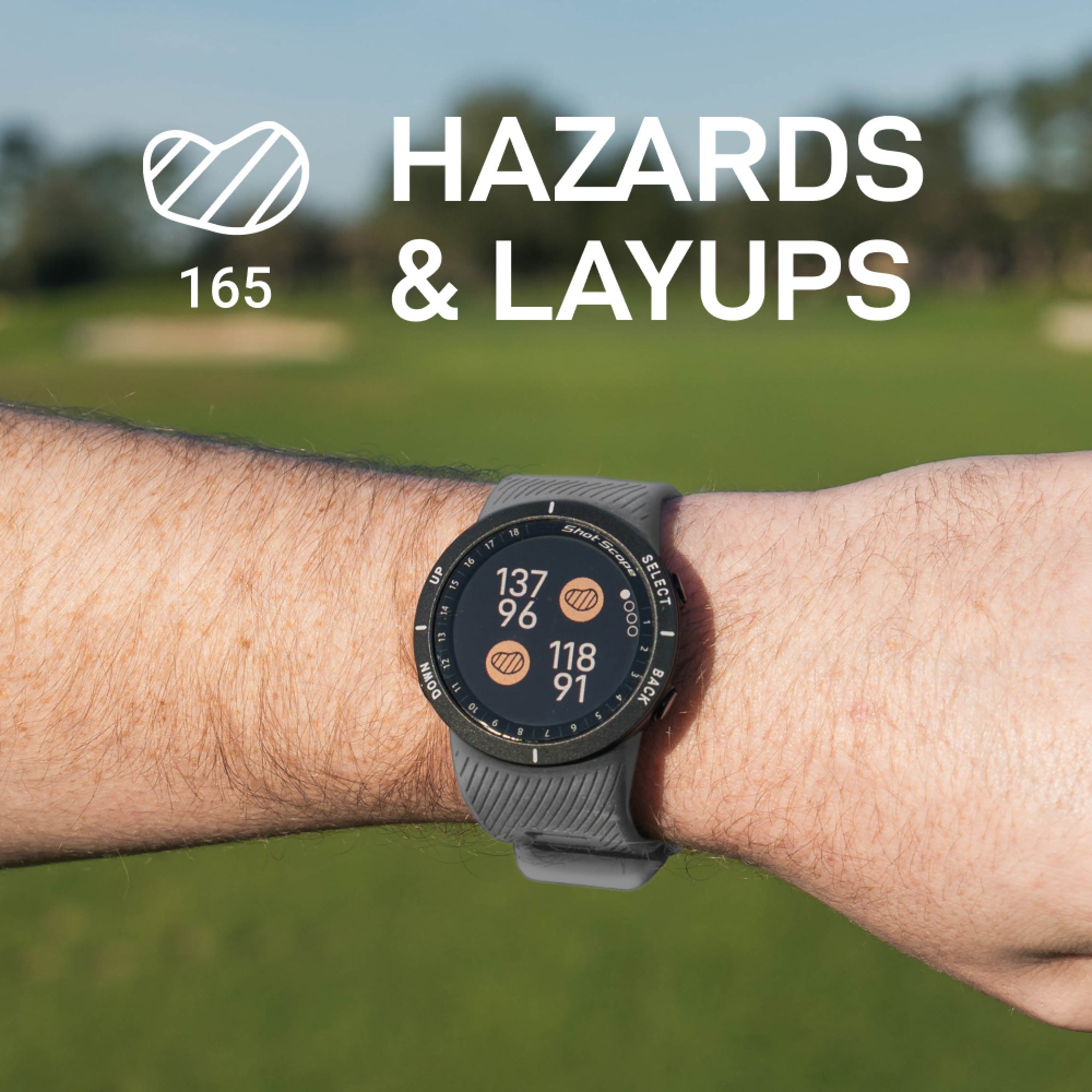 Shot Scope V5 GPS Watch - Grey