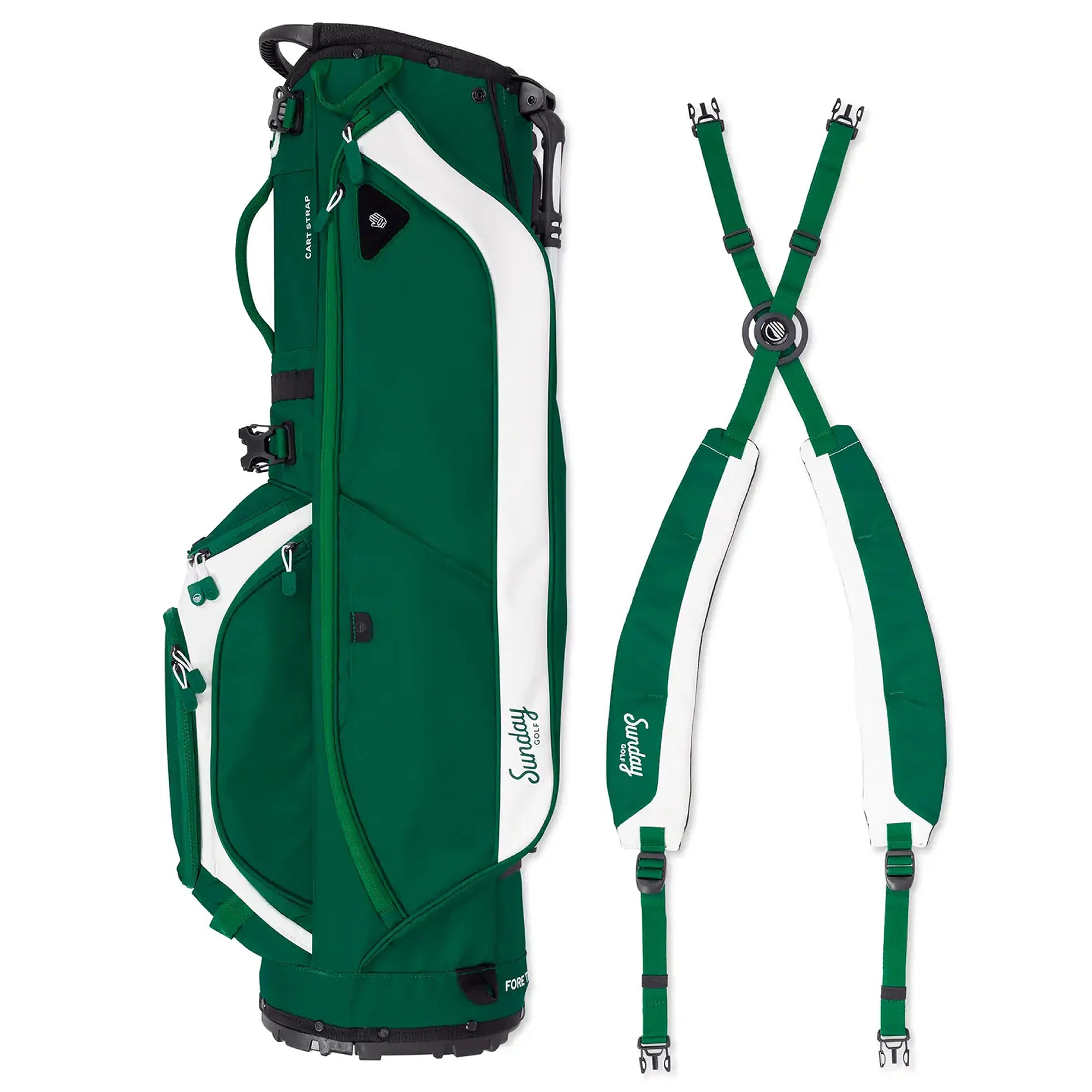 Sunday Golf Ryder Golf Stand Bag - Evergreen