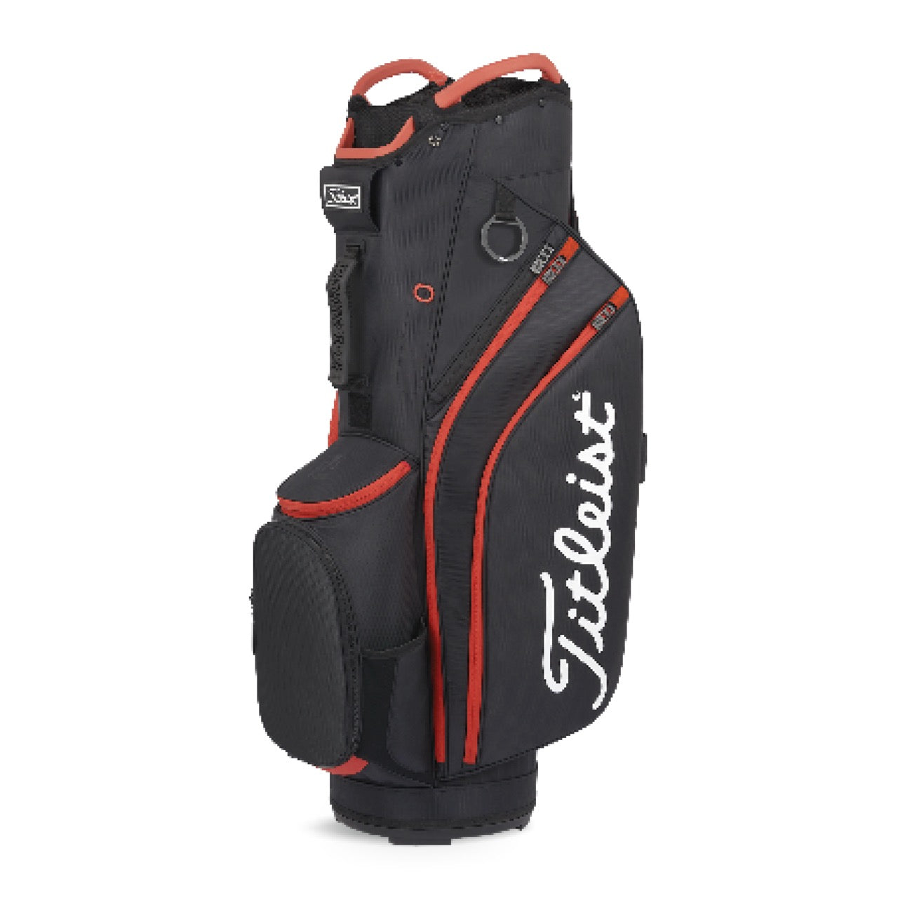 Titleist Cart 14 Lightweight Golf Cart Bag - Black, Black & Red