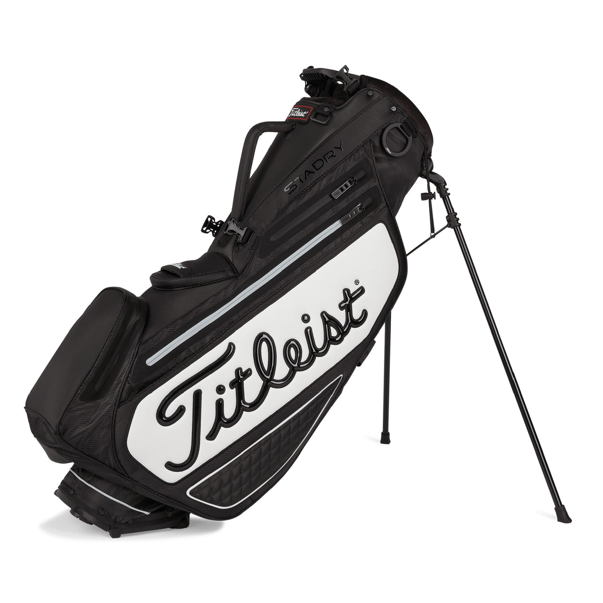 Titleist Premium StaDry Golf Stand Bag - Black & White