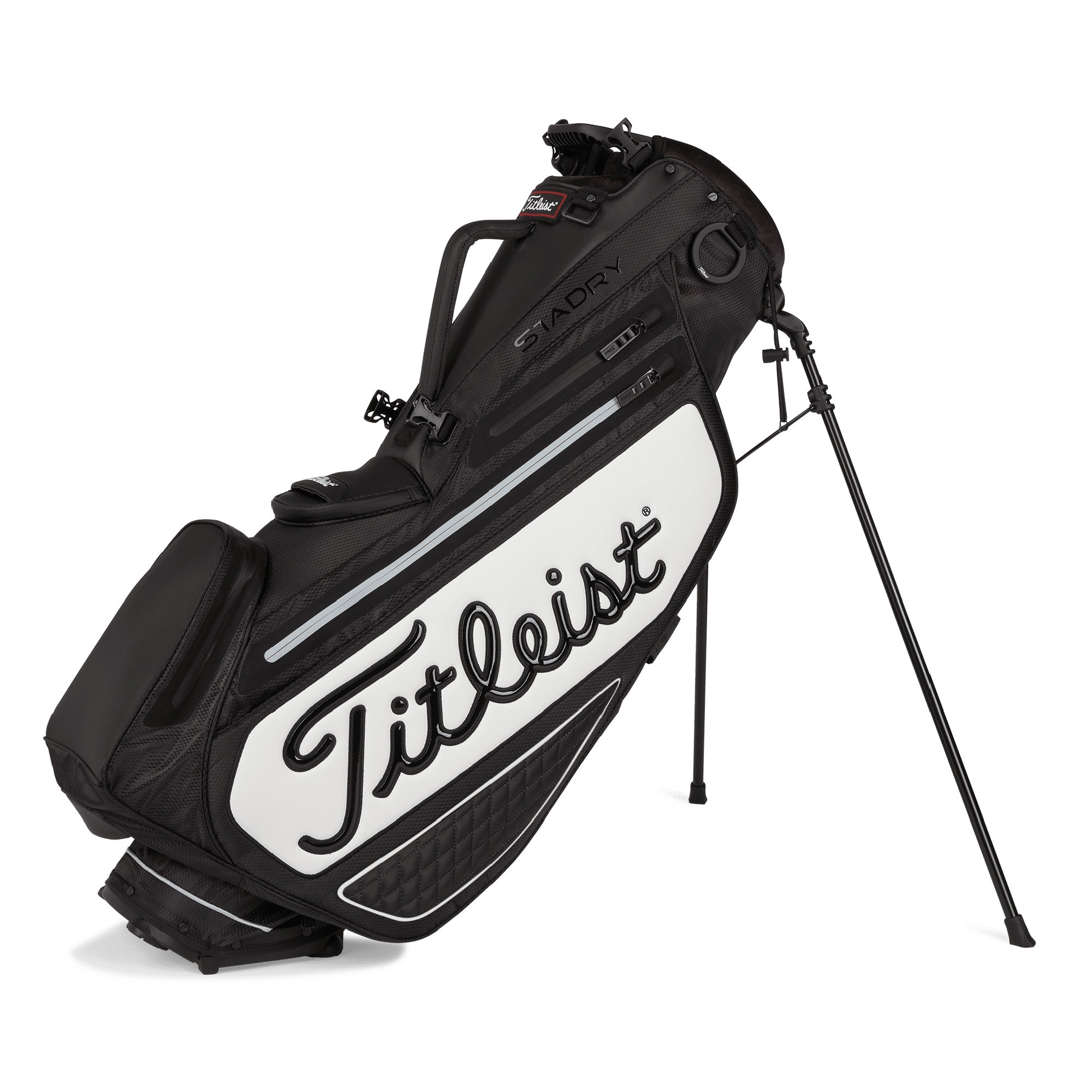 Titleist Premium StaDry Golf Stand Bag - Black & White