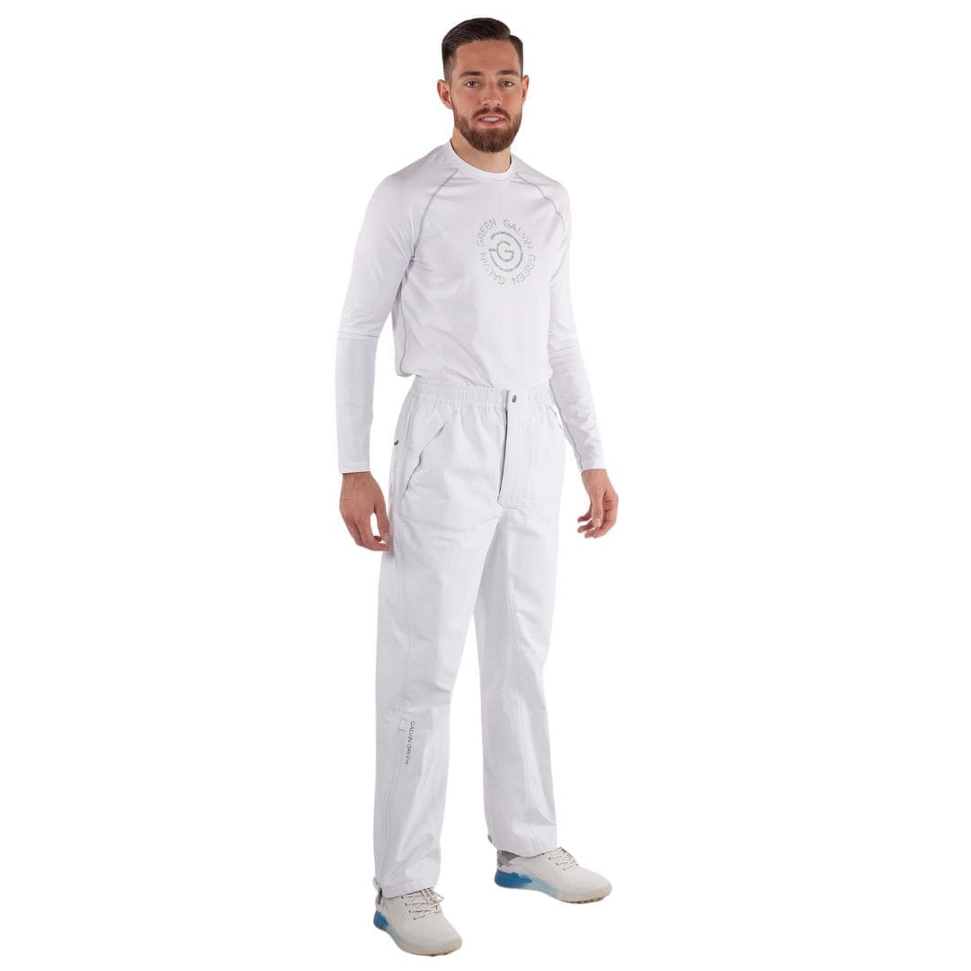 Galvin Green Arthur Waterproof Golf Trousers (White)