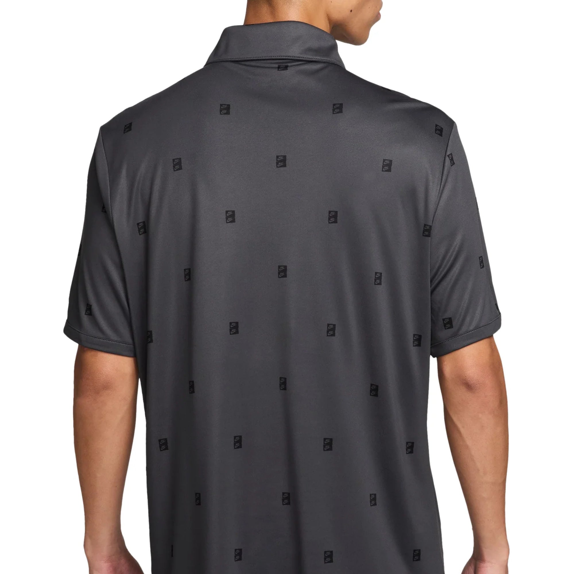 Nike Dri-FIT PAR5 Icon Stack Golf Polo Shirt - Anthracite & Black