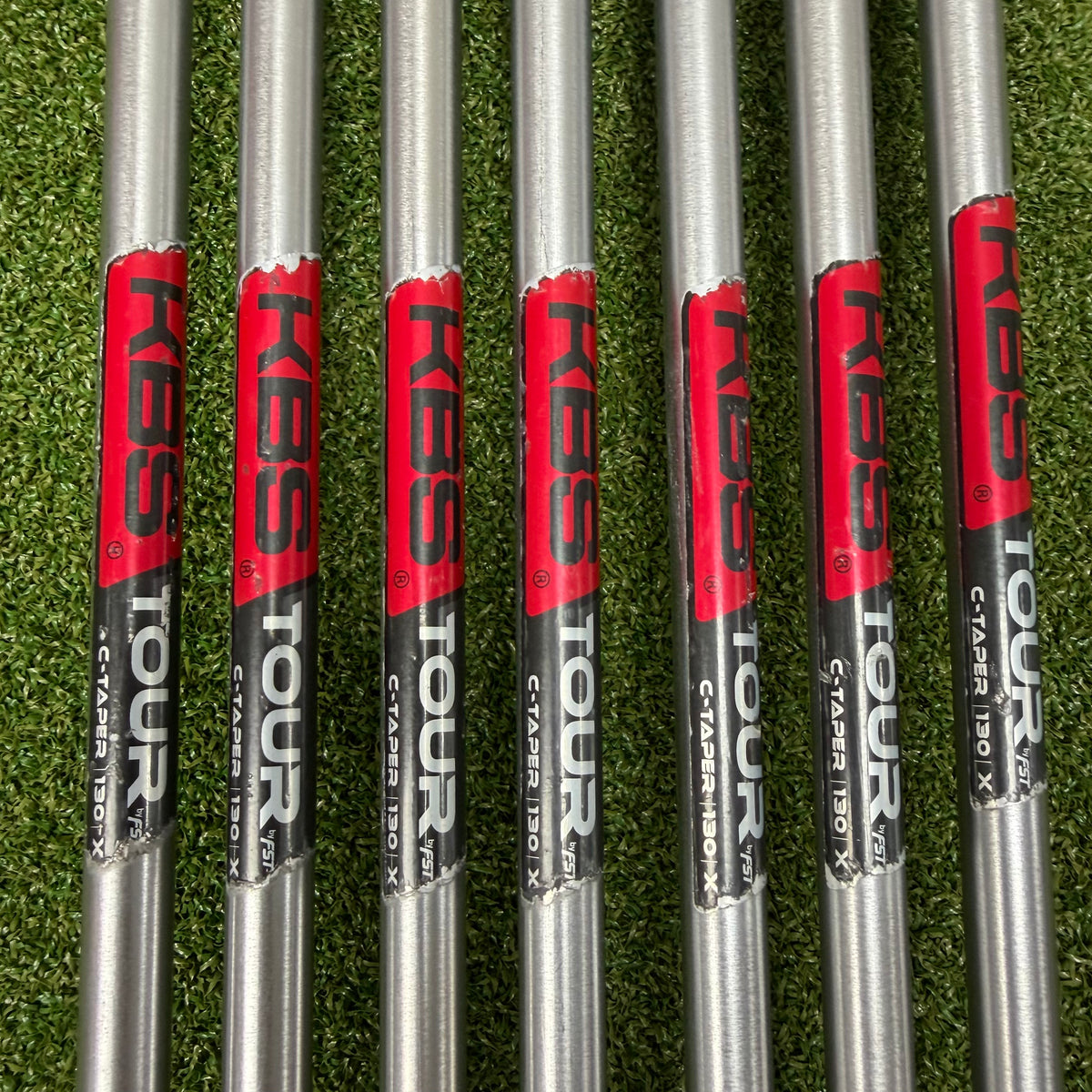 Mizuno JPX JPX 919 Tour Irons - 4-PW - KBS Tour C-Taper 130 X-Stiff Shafts - Golf Pride Multi Compound White & Blue Grips