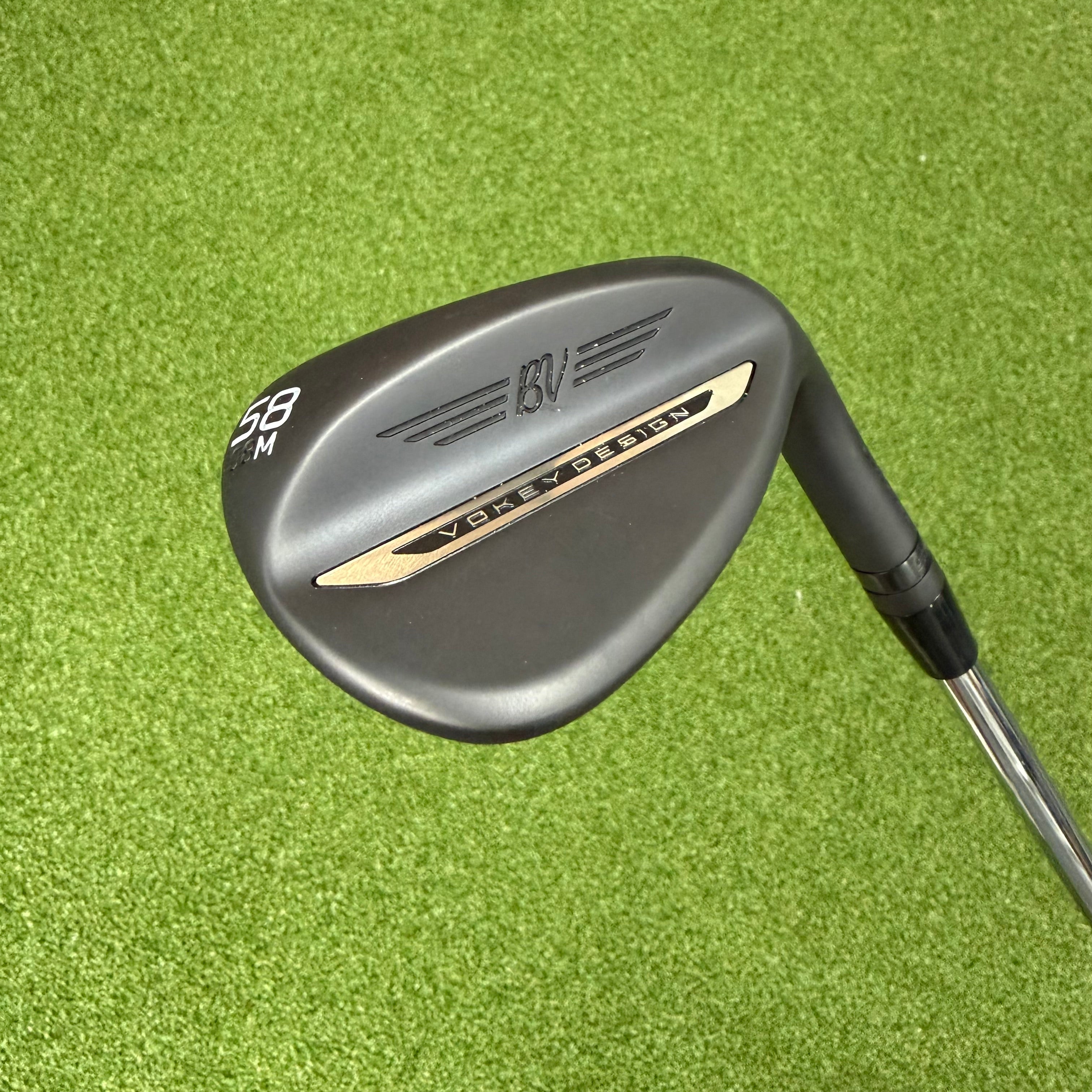 Titleist Vokey SM11 Black Wedge - 58º/08º M Grind - Vokey Wedge Shaft - Iomic Sticky Black Grip