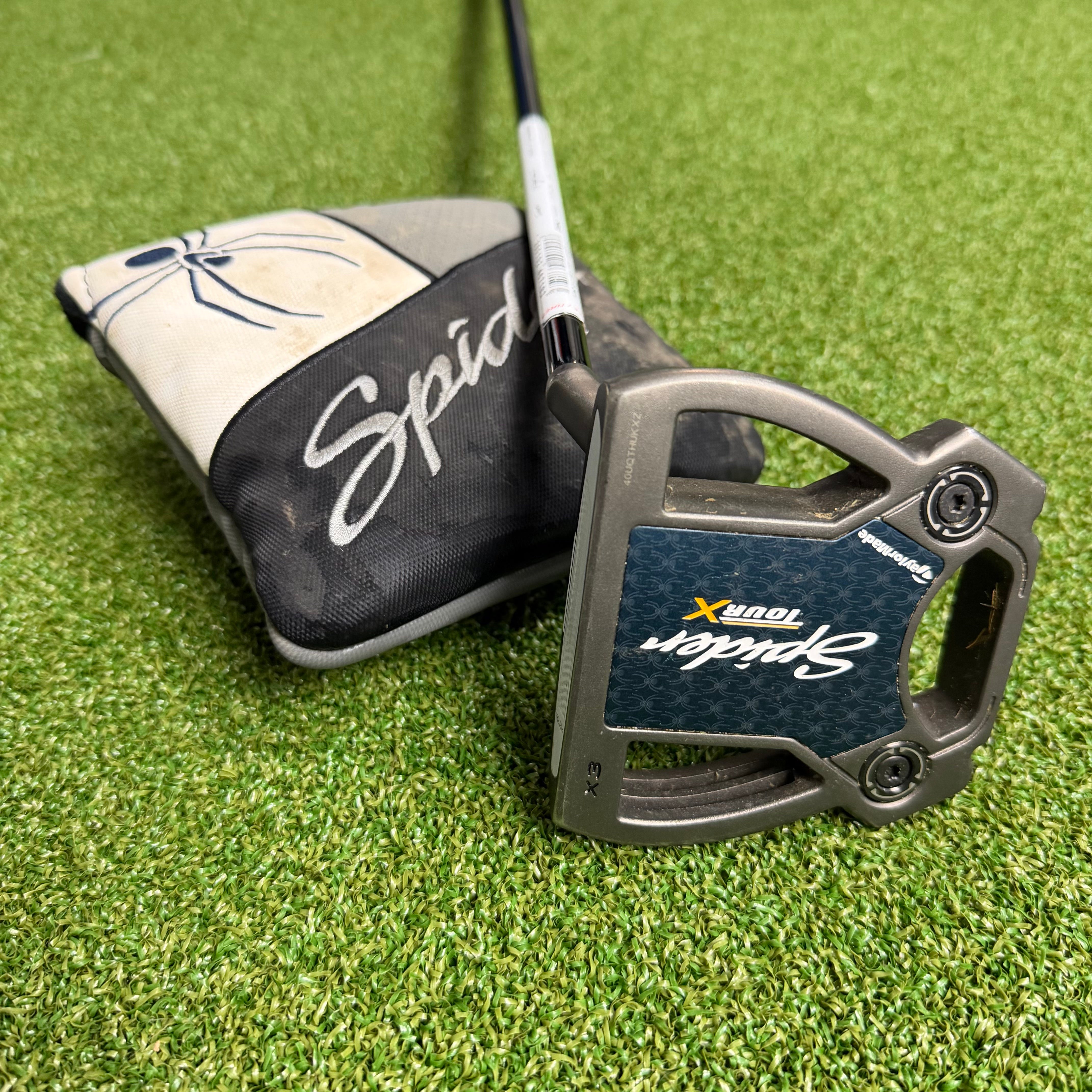 Taylormade Spider Tour X X3 Gunmetal Putter - Taylormade KBS putter Shaft - Taylormade Spider Superstroke Pistol 1.0 Grip