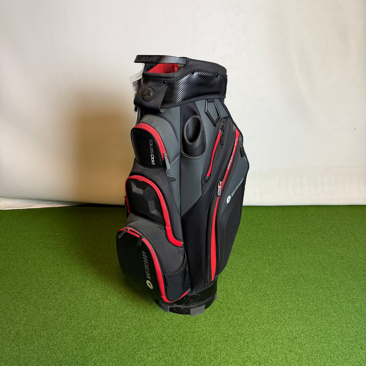 Motocaddy Pro Series Cart Bag - Charcoal & Red (Pre-Owned)