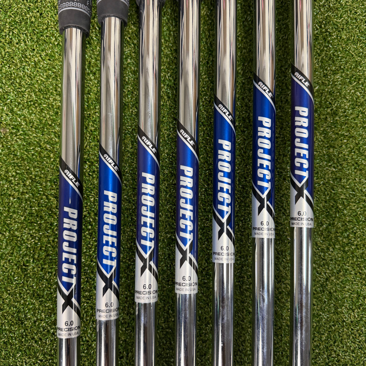 Mizuno Pro M-13 Irons - 4-PW - Project X Rifle 6.0 Stiff - Superstroke Lamkin 100 Midsize Grips