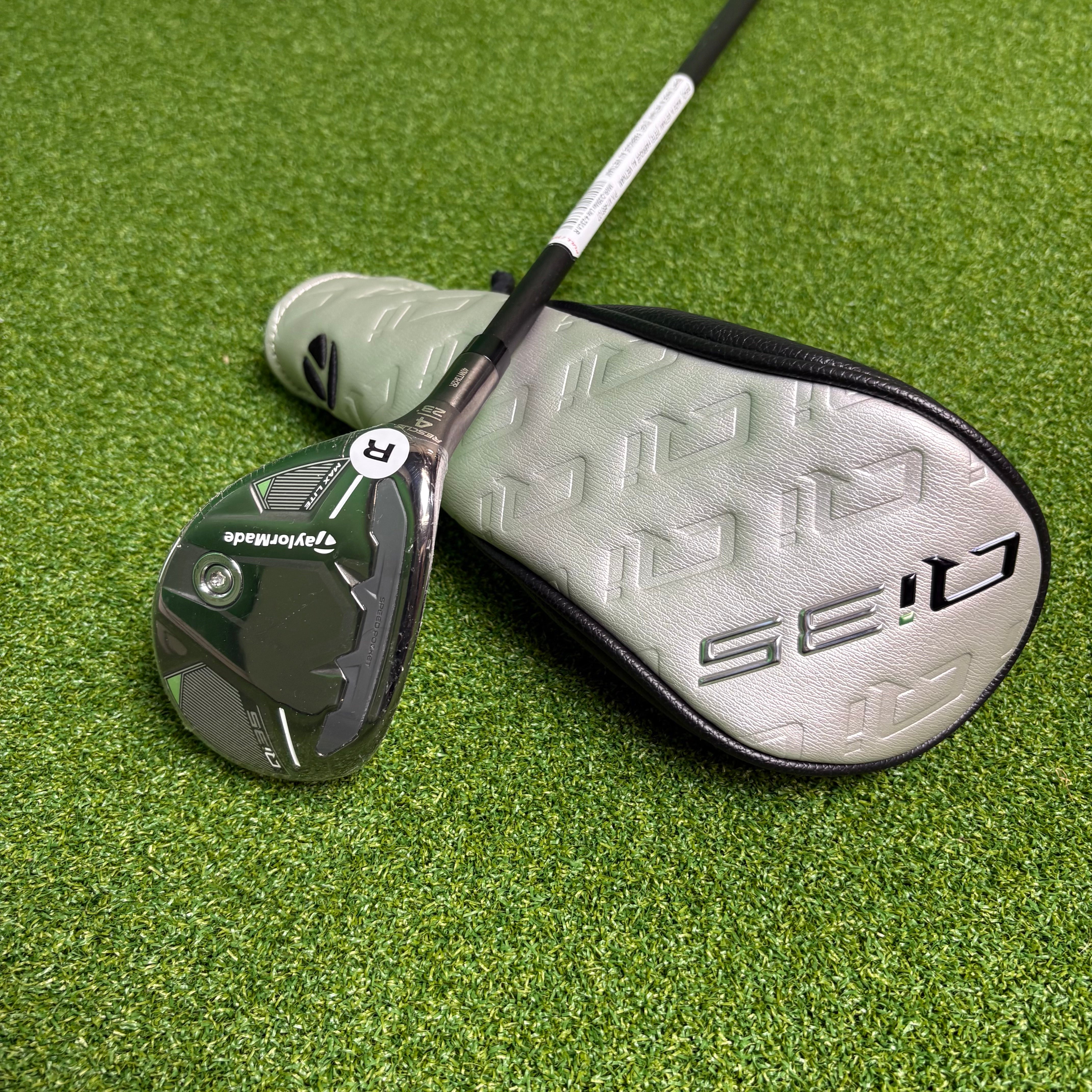 TaylorMade Qi35 Max Lite 4 Hybrid - 23° - Vanquish 50g Regular - Z-Grip- LEFT HANDED