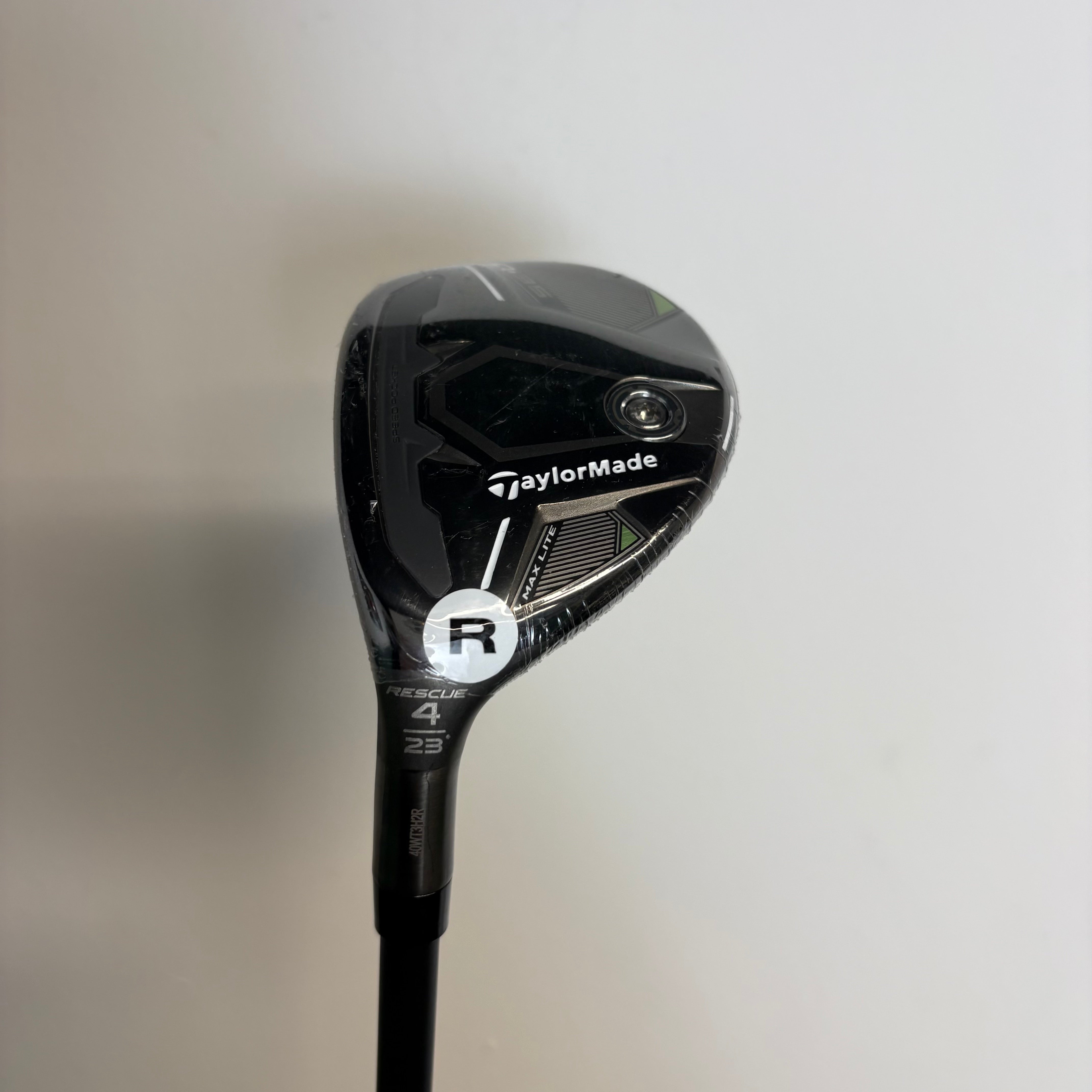 TaylorMade Qi35 Max Lite 4 Hybrid - 23° - Vanquish 50g Regular - Z-Grip- LEFT HANDED