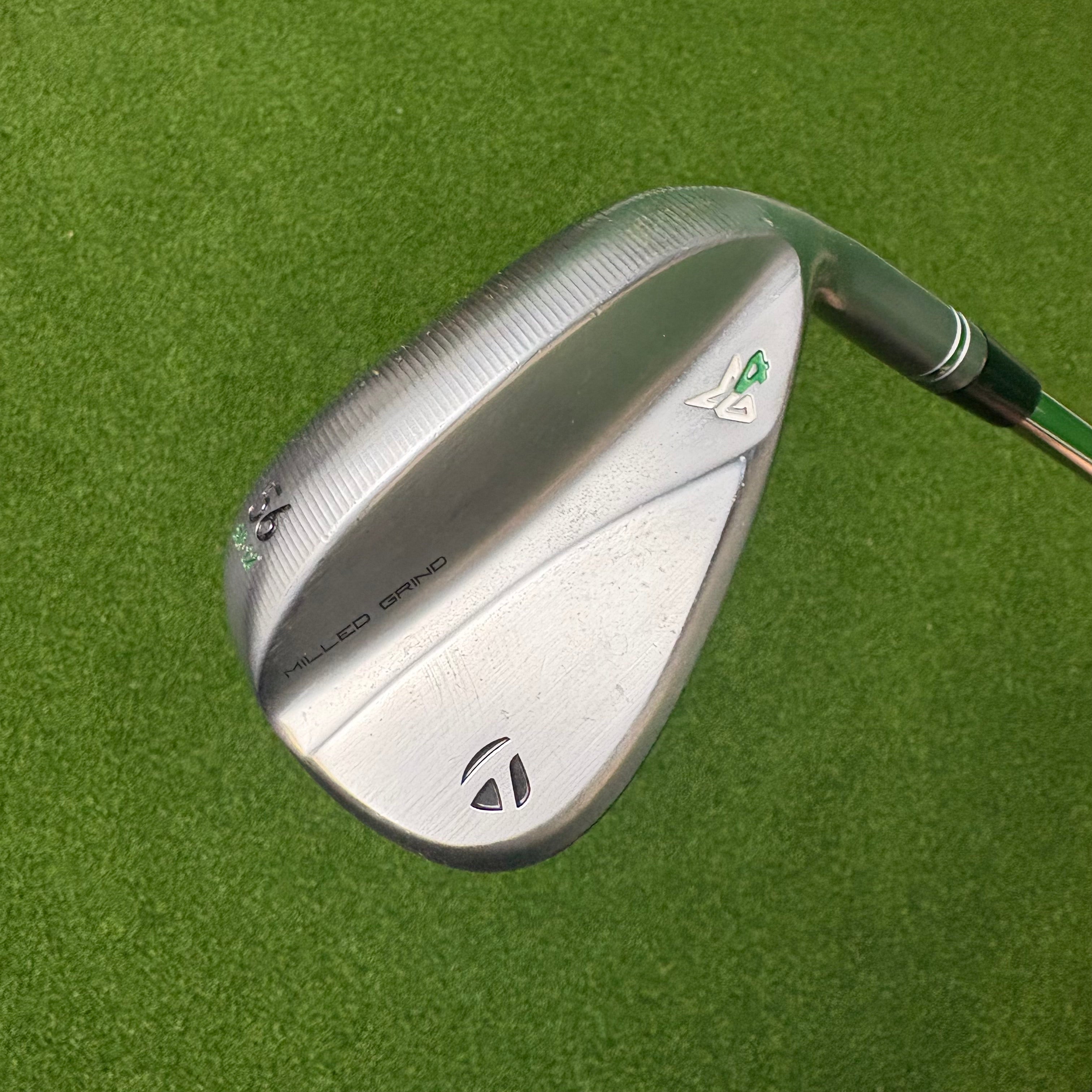 TaylorMade Milled Grind 4 56°/12 SB - Dynamic Gold Tour Issue 115g Wedge Flex - RAW FACE - Lamkin Crossline