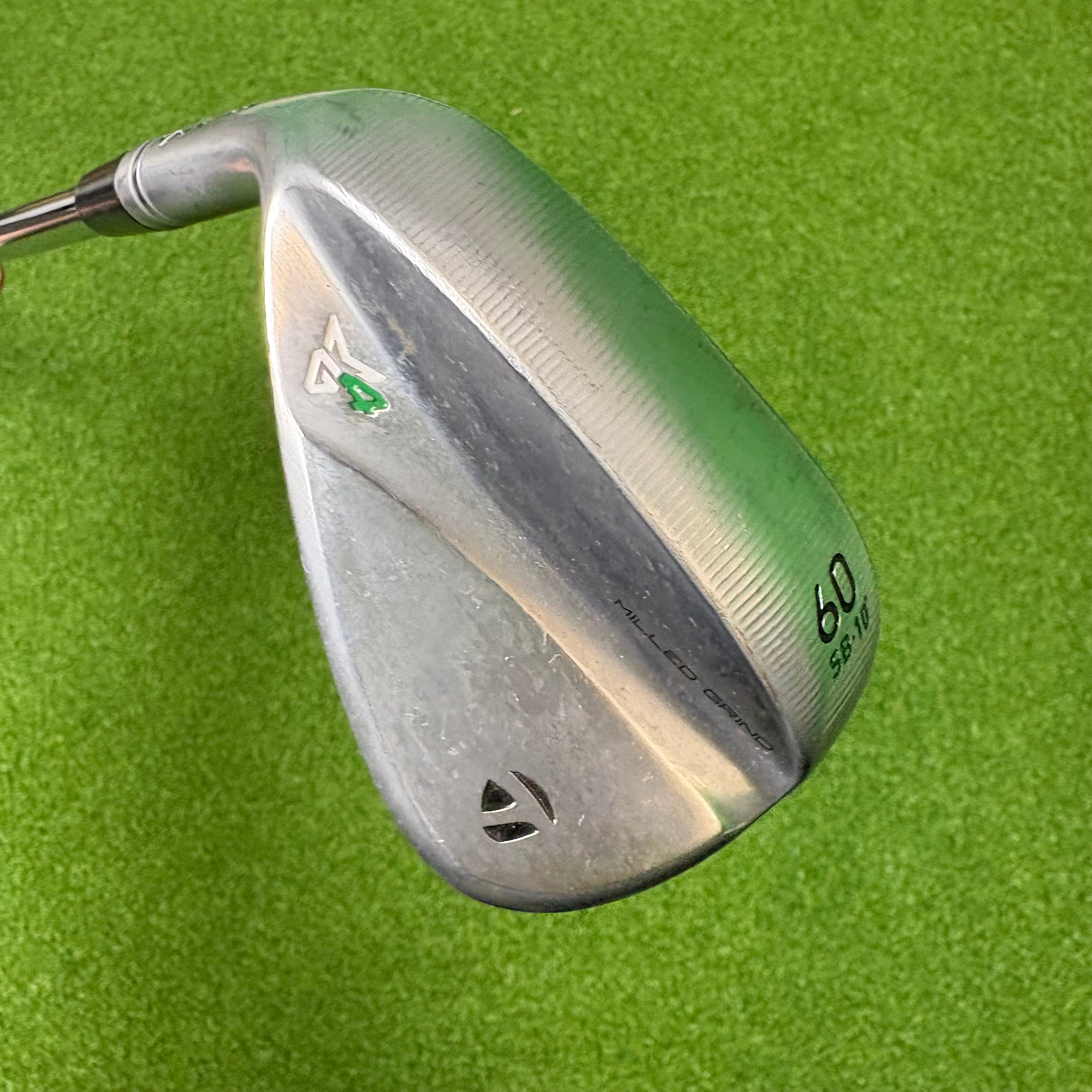 TaylorMade Milled Grind 4 60°/10 SB - Dynamic Gold Tour Issue 115g Wedge Flex - RAW FACE - Lamkin Crossline - LEFT HANDED