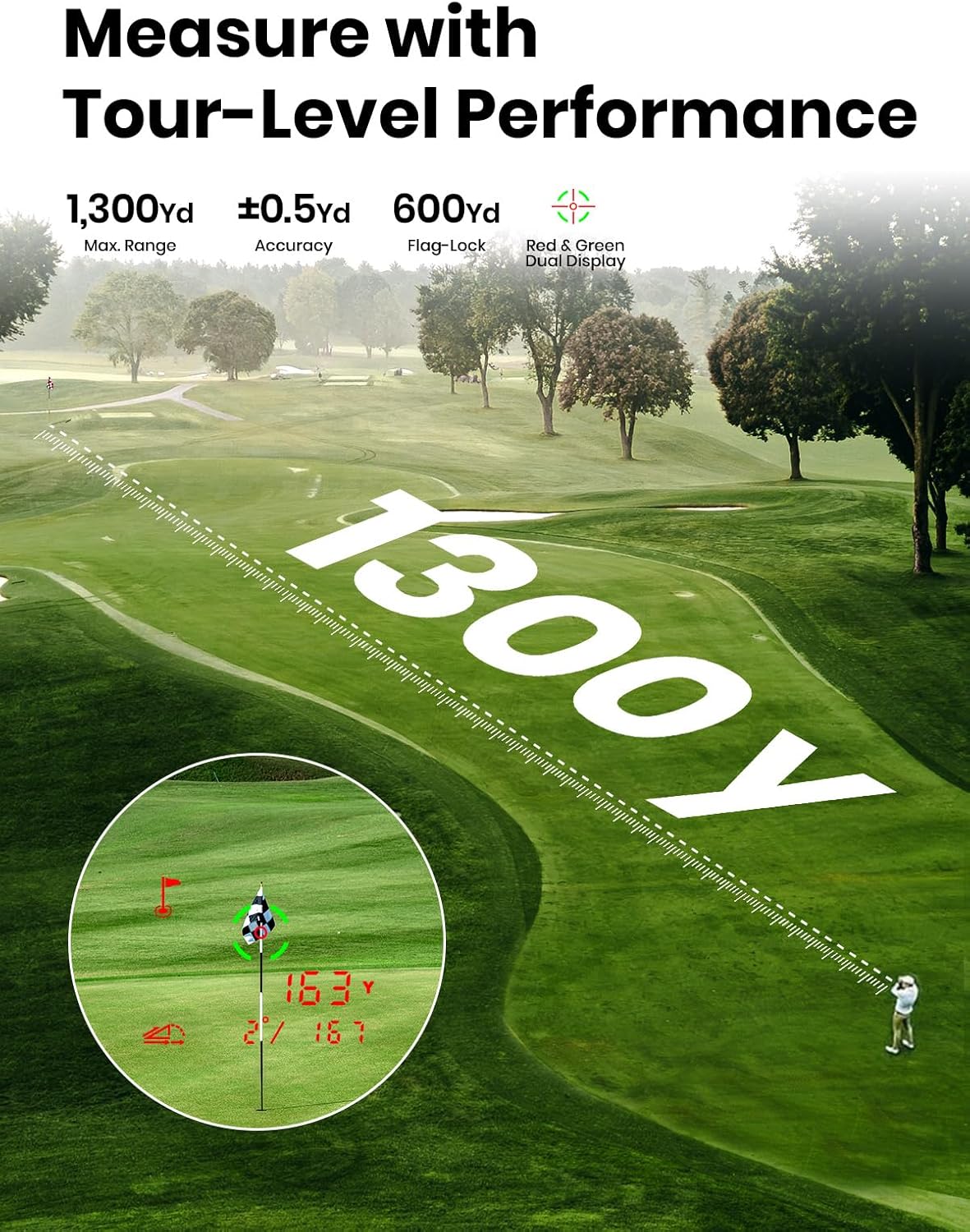Mileseey Golf Gene Pro G1 Rangefinder