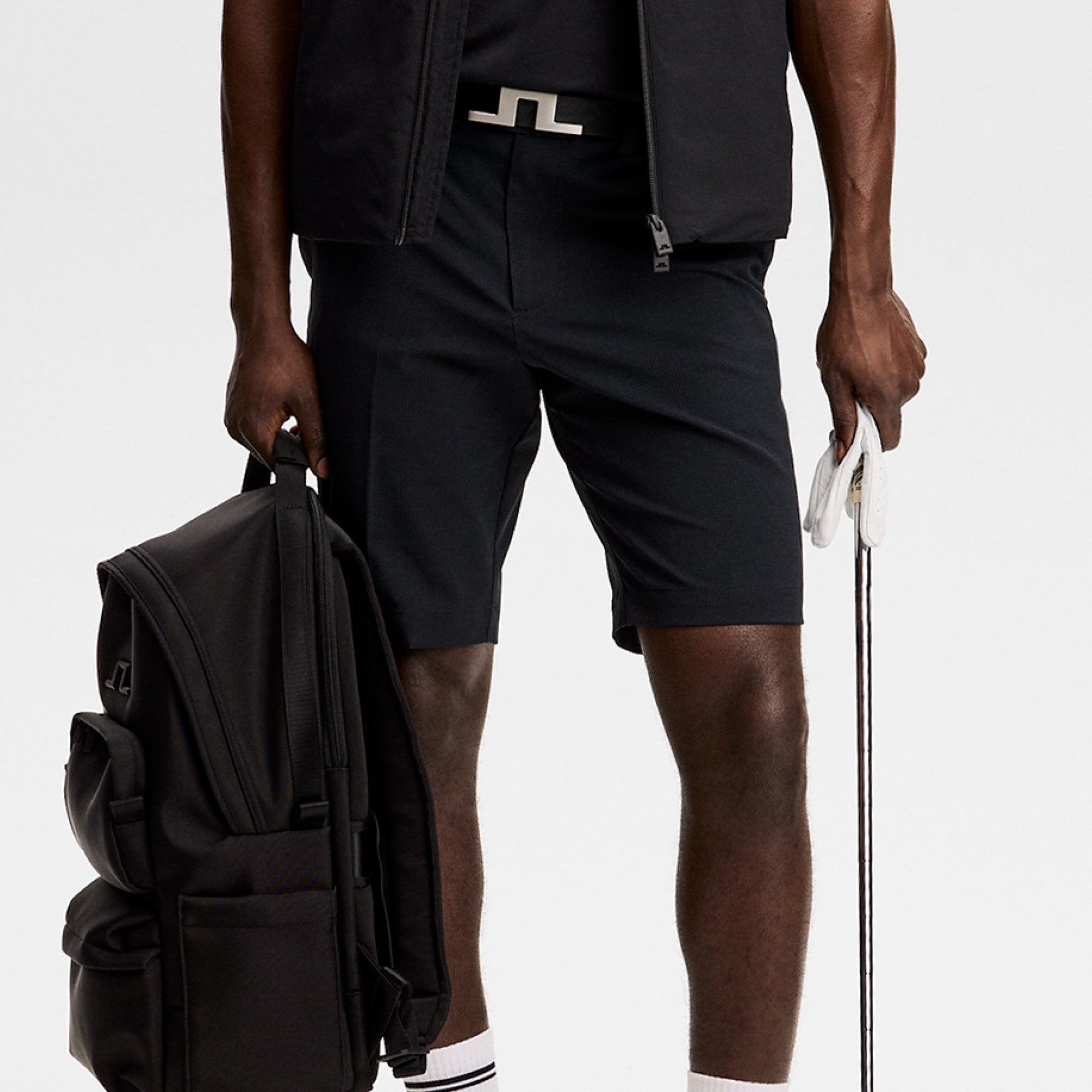 J Lindeberg Vent Golf Shorts - Black