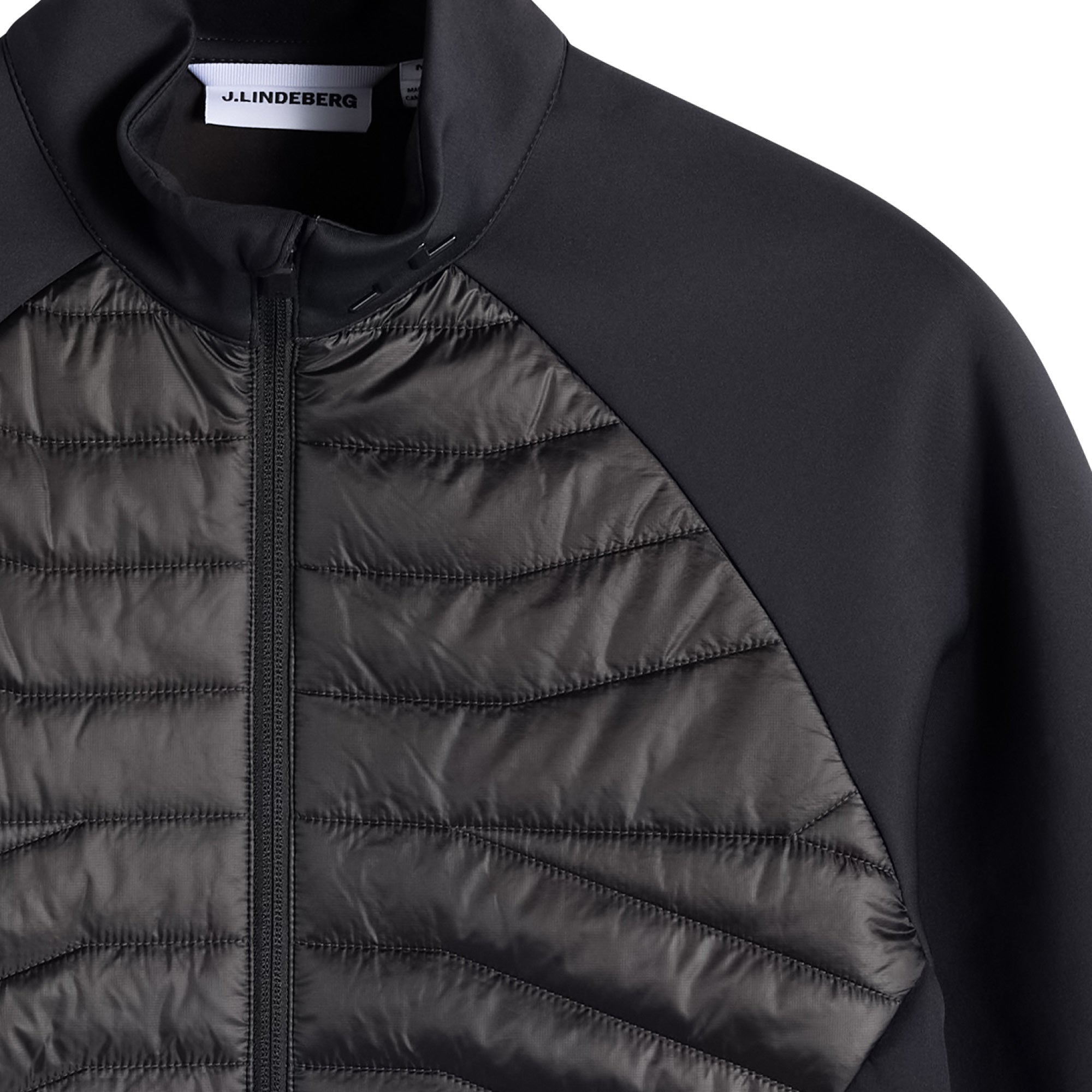 J Lindeberg Heyden Quilt Hybrid Jacket - Black