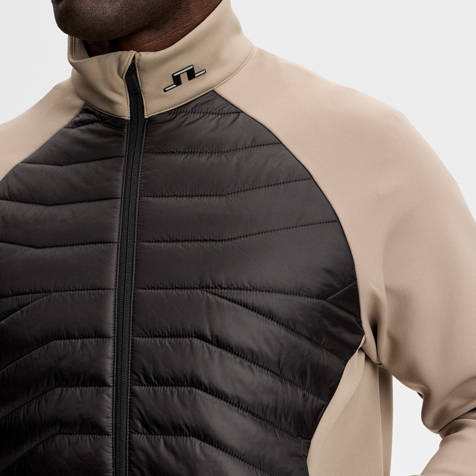 J Lindeberg Heyden Quilt Hybrid Jacket - Brindle