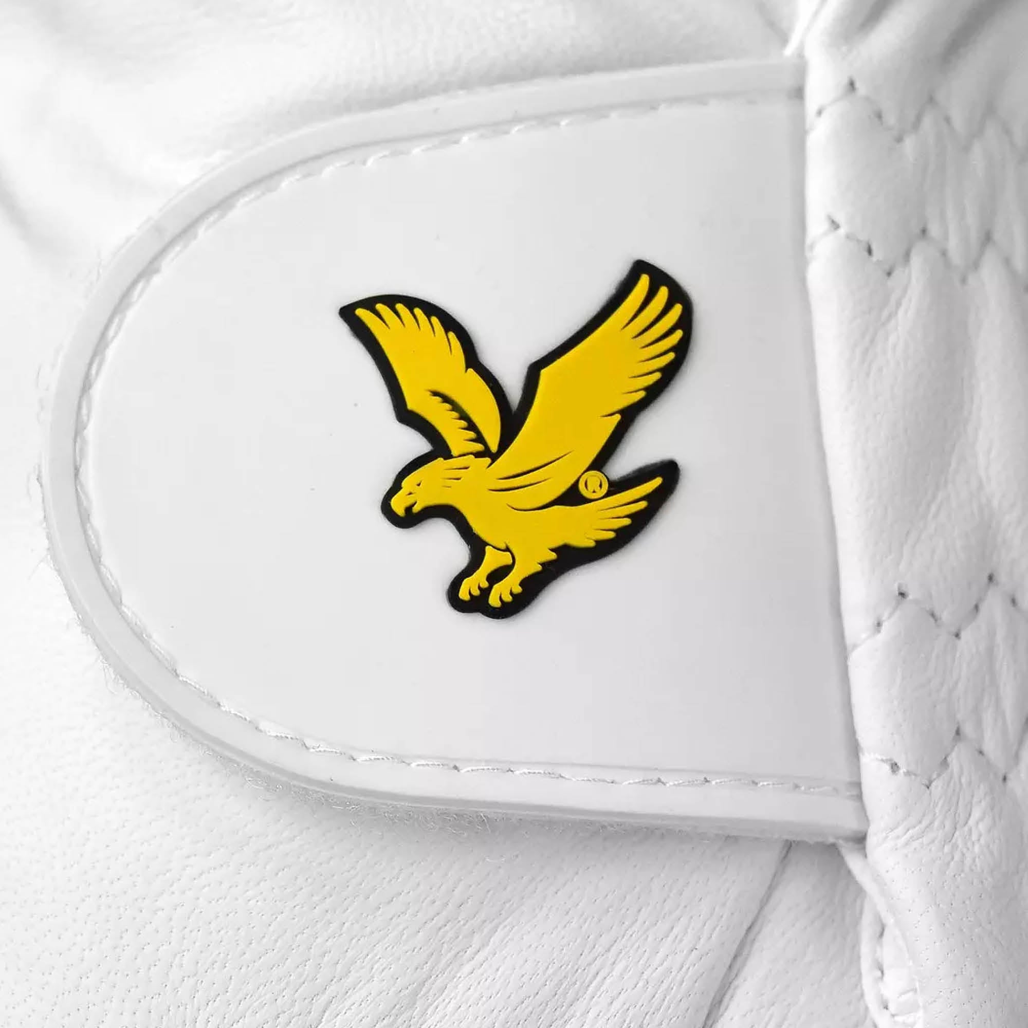 Lyle & Scott Cabretta Leather Golf Glove - White