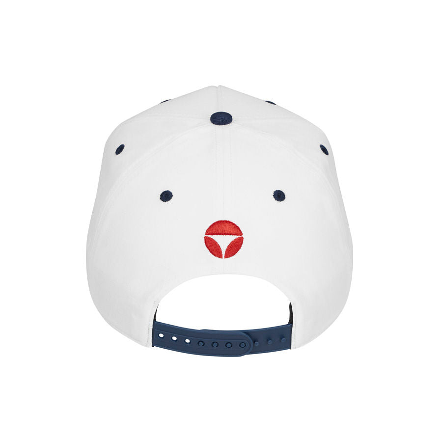 TaylorMade A-Frame Stock Rope Snapback Golf Cap - White