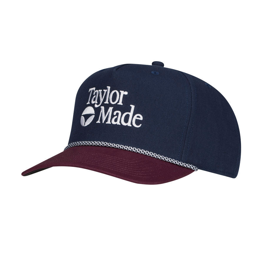 TaylorMade A-Frame Stock Rope Snapback Golf Cap- Navy