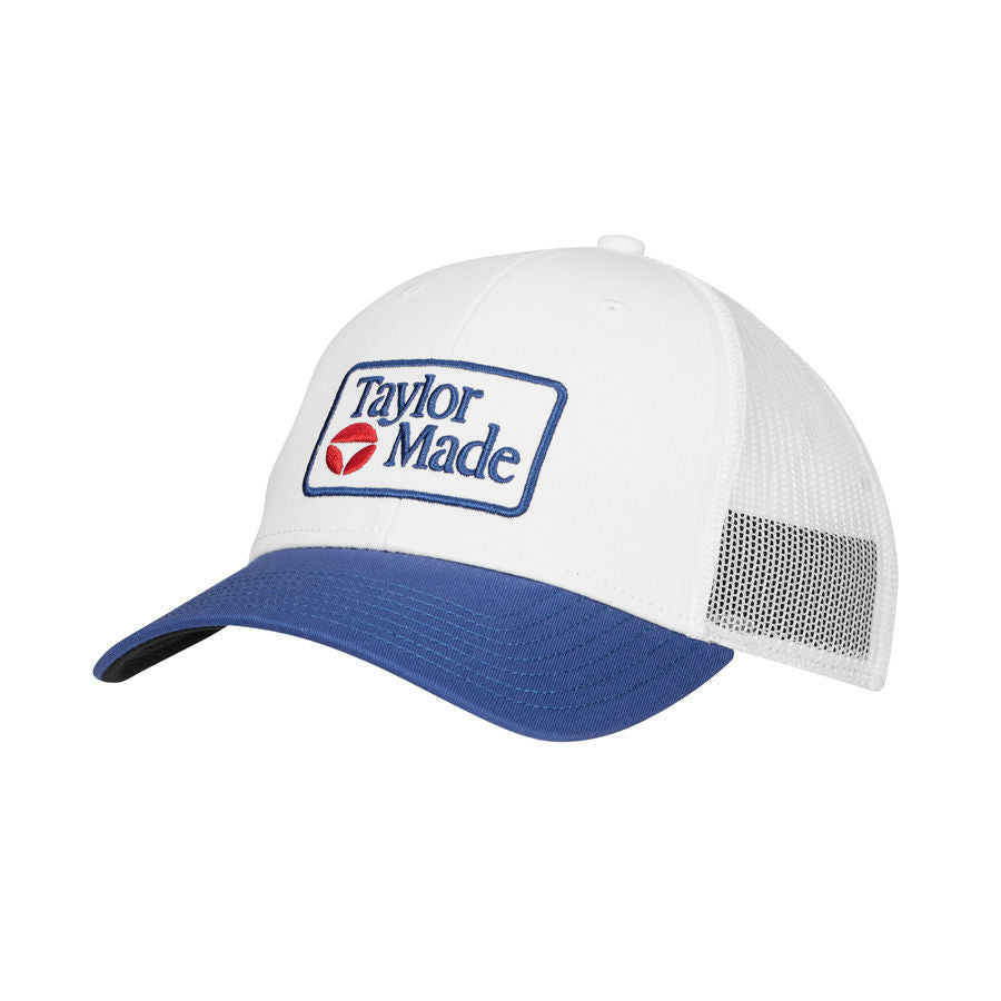TaylorMade Radar Legacy Trucker Hat - White & Blue