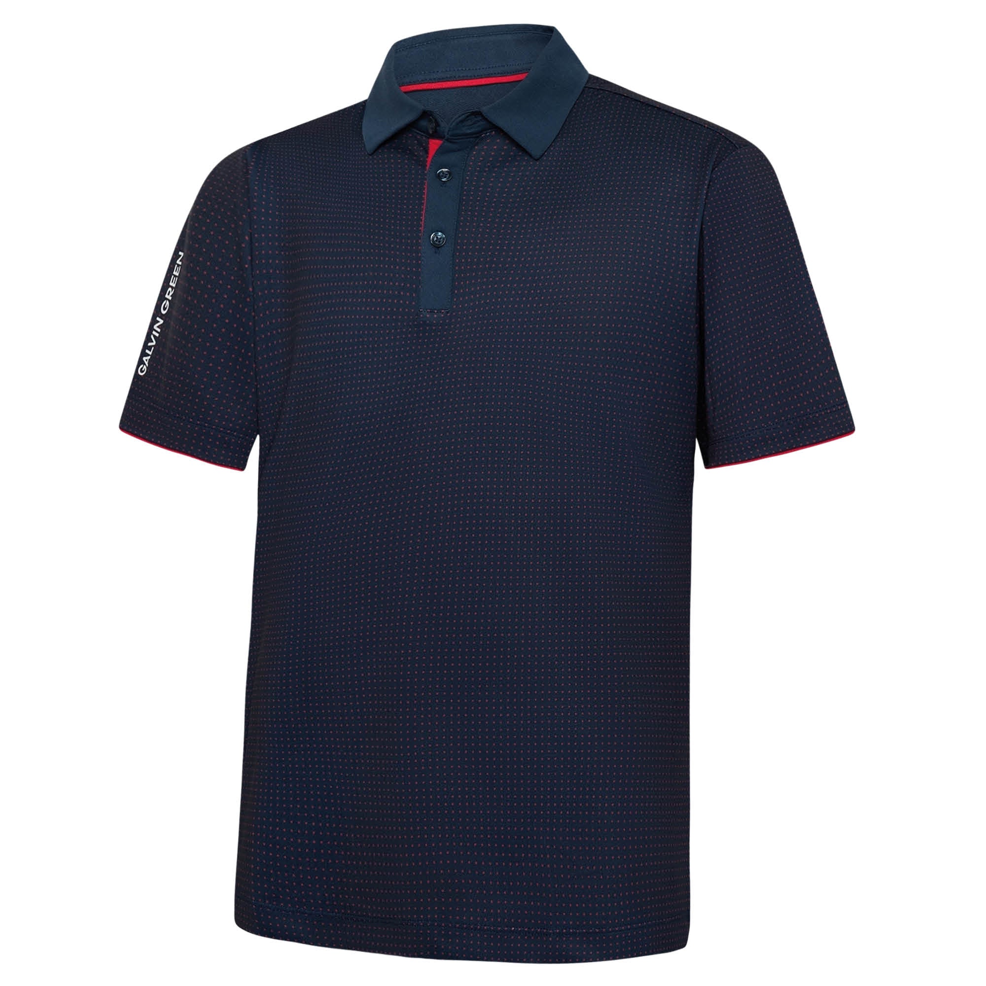 Galvin Green Medley Golf Polo Shirt - Navy/Red