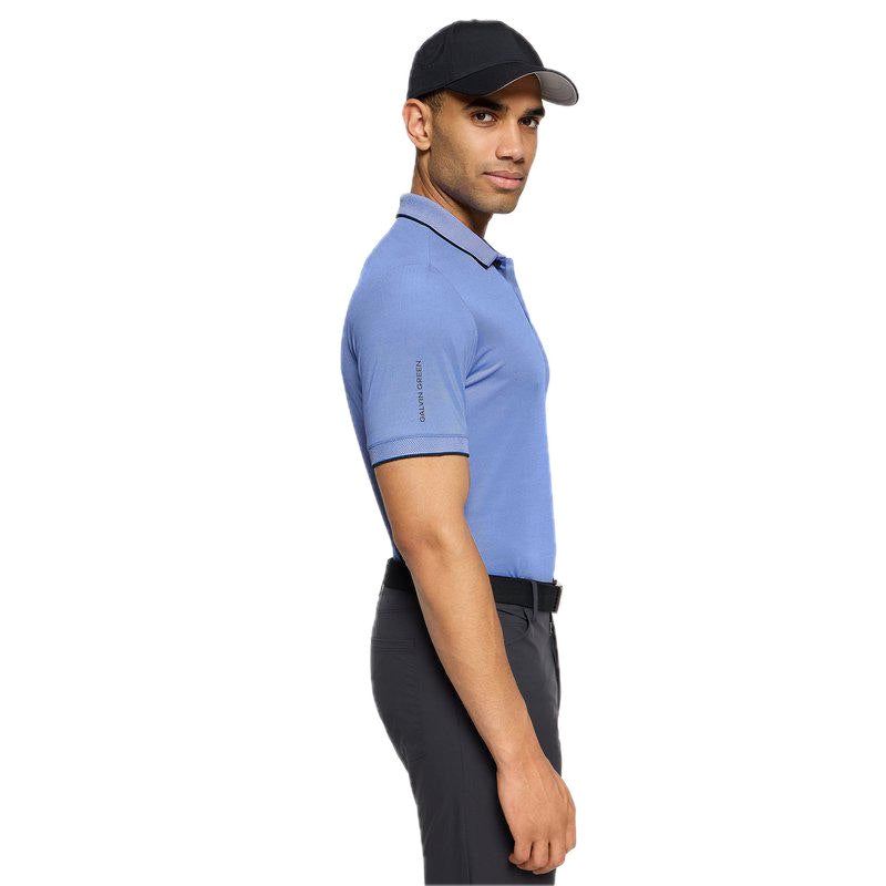Galvin Green Moon Polo Shirt - Royal Blue & Black