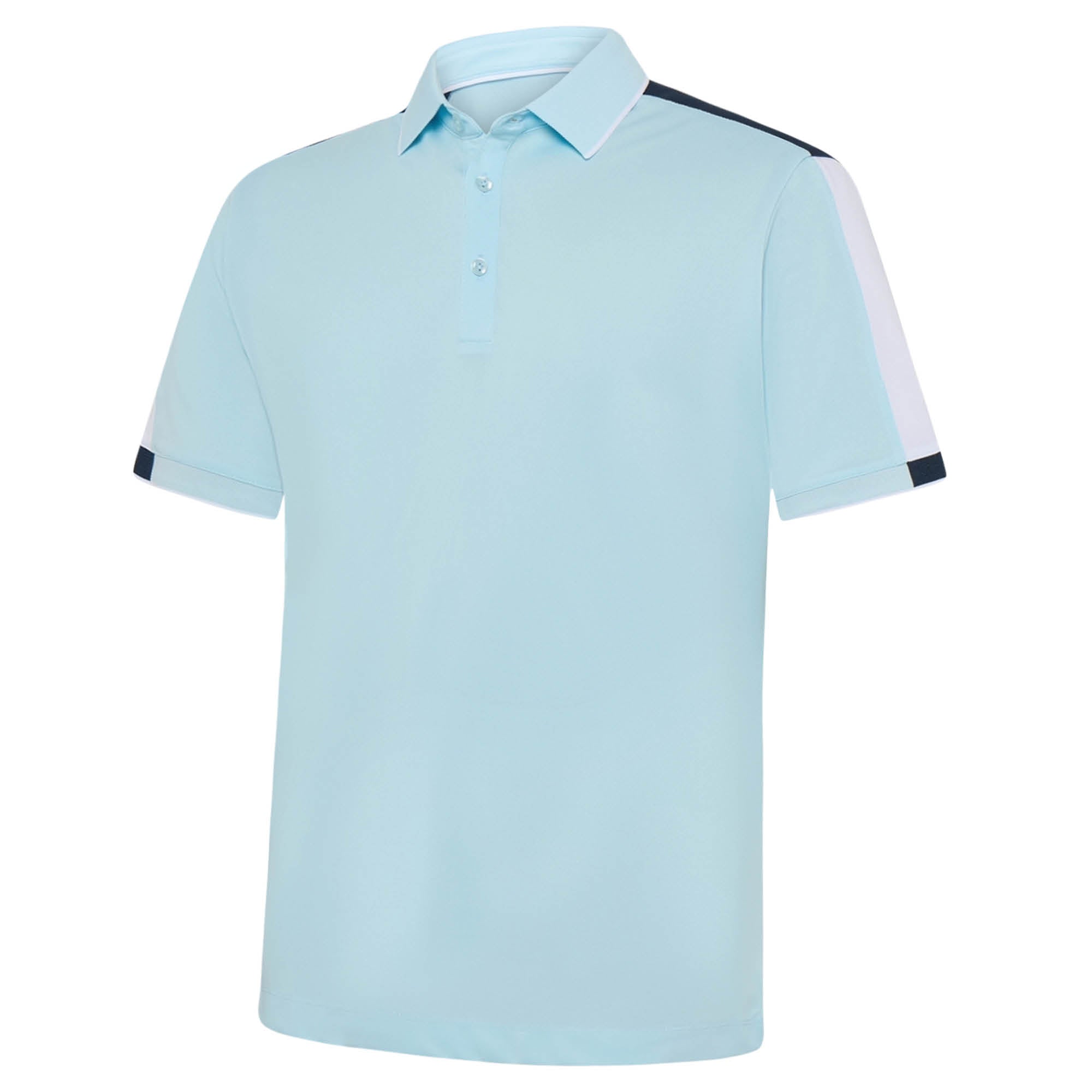 Galvin Green Mulligan Golf Polo Shirt - Crystal Blue/White/Navy