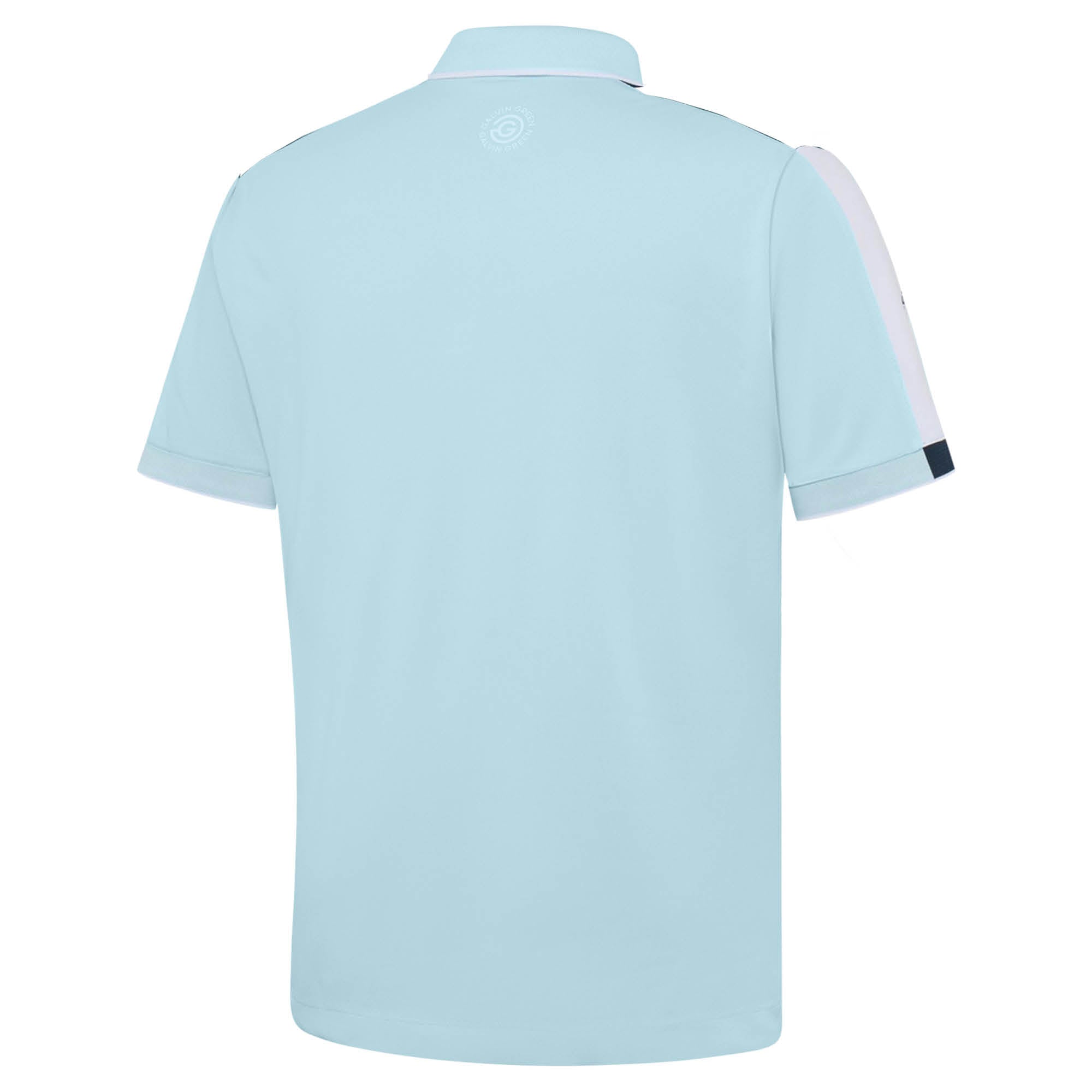 Galvin Green Mulligan Golf Polo Shirt - Crystal Blue/White/Navy
