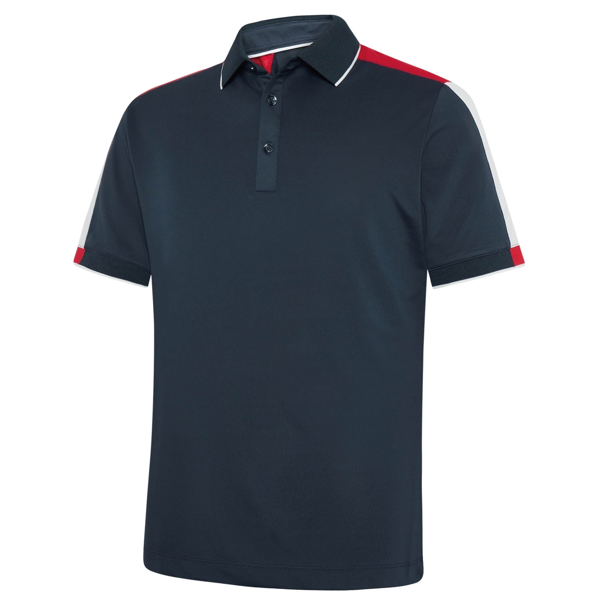 Galvin Green Mulligan Golf Polo Shirt - Navy/Red/White