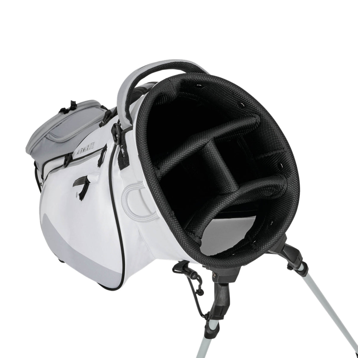 Nike Air Max Lite Golf Stand Bag - White, Wolf Grey & Black