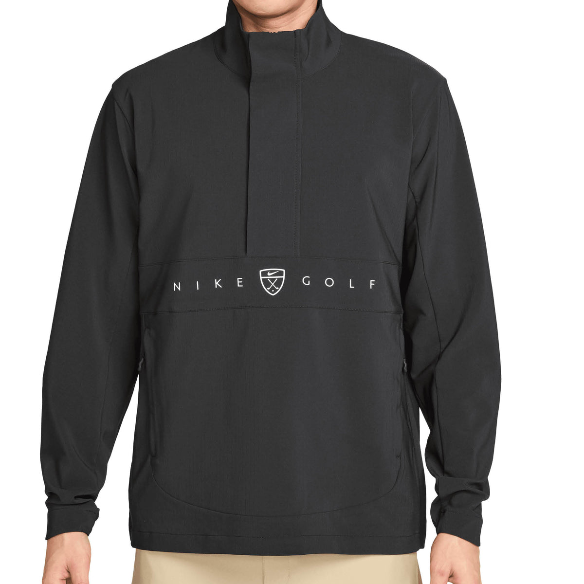 Nike Repel Soft Shell Golf Jacket - Black & White