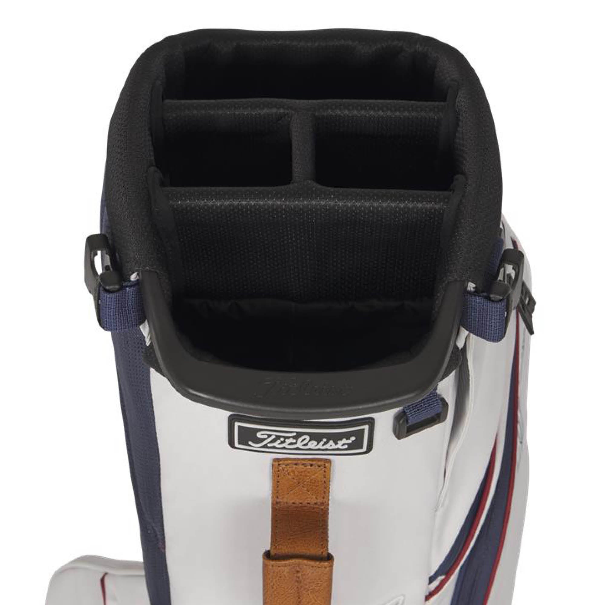 Titleist Players S4 Nautical Links Collection Golf Stand Bag - White, Burgundy & Navy