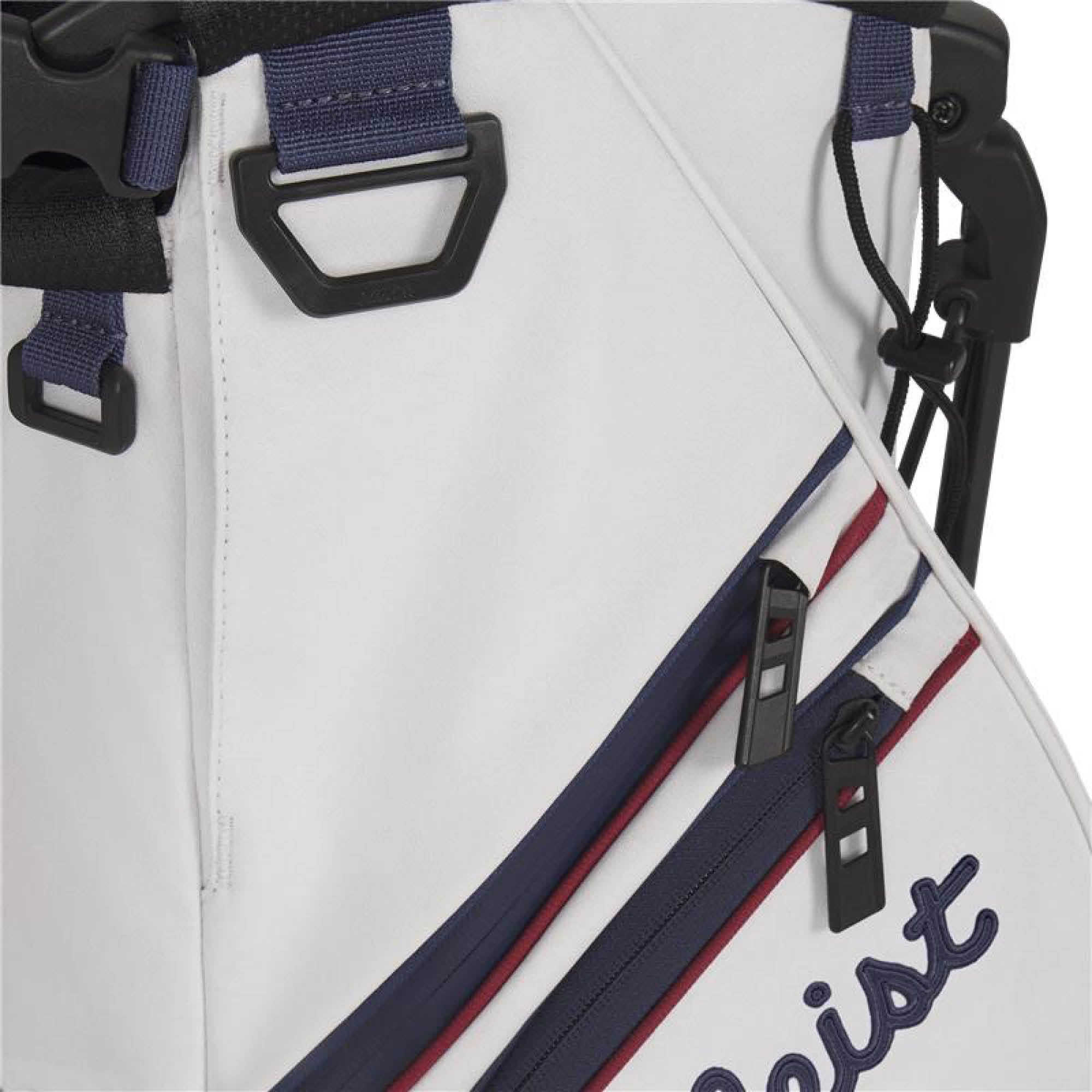 Titleist Players S4 Nautical Links Collection Golf Stand Bag - White, Burgundy & Navy
