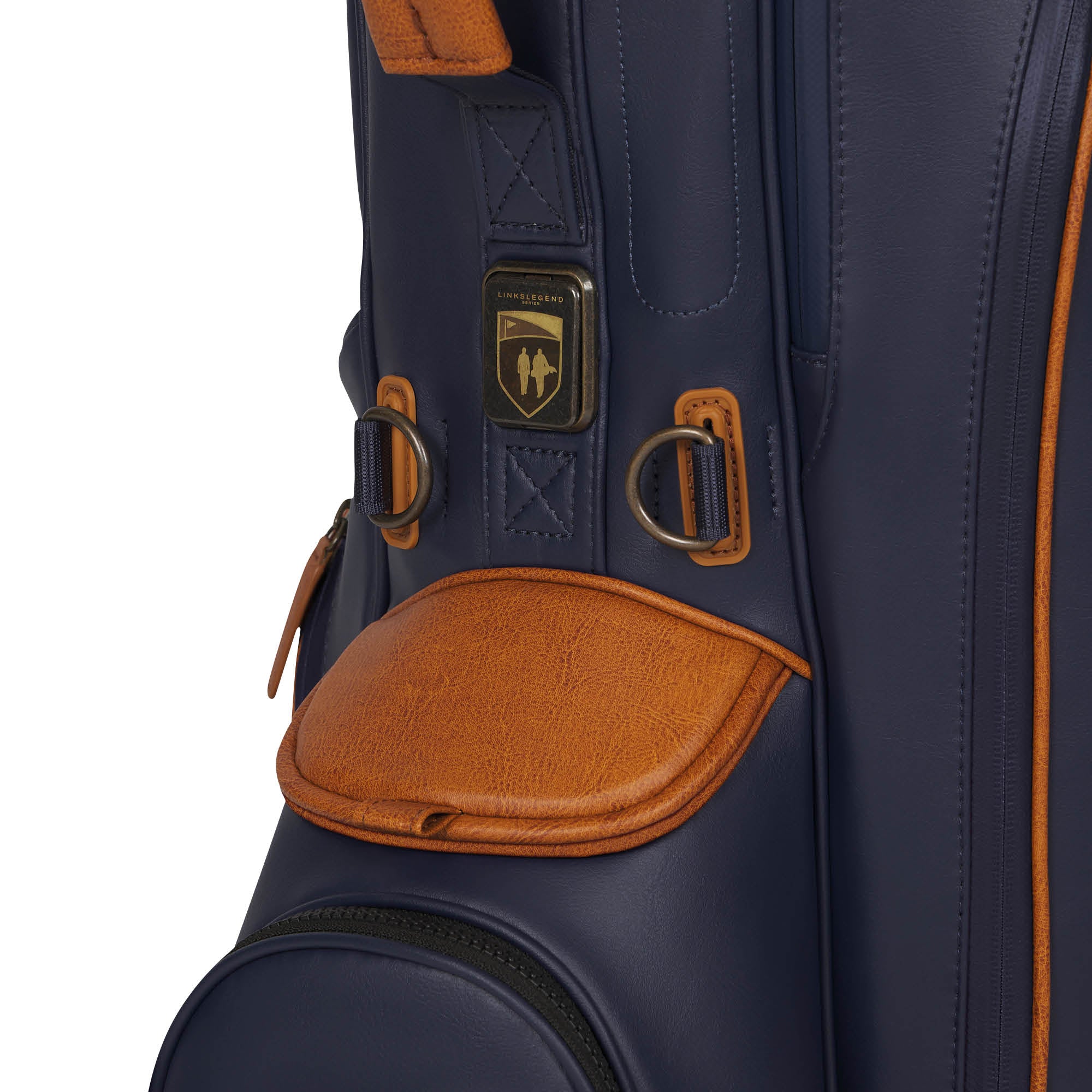 Titleist Links Legend Members Nautical Links Collection Golf Stand Bag - Navy, Palomino & Antique Brass