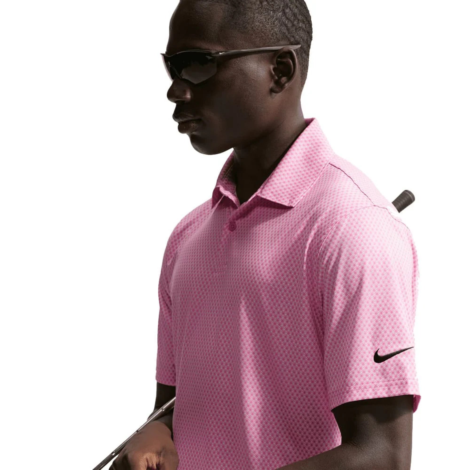 Nike Velocity Dri-FIT Floral Golf Polo Shirt - Pink Foam, Peony & Black