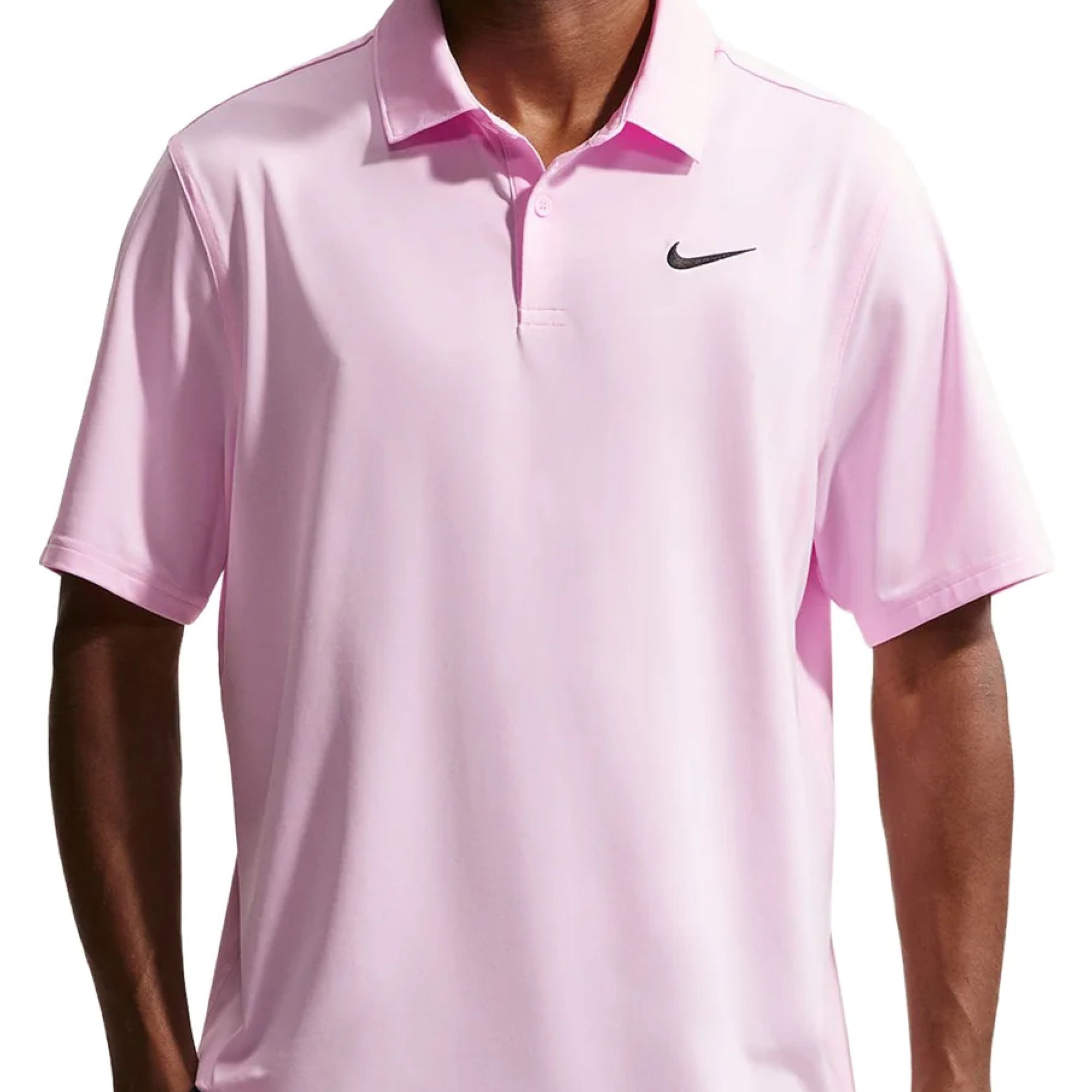 Nike Velocity Dri-FIT Golf Polo Shirt - Pink Foam & Black