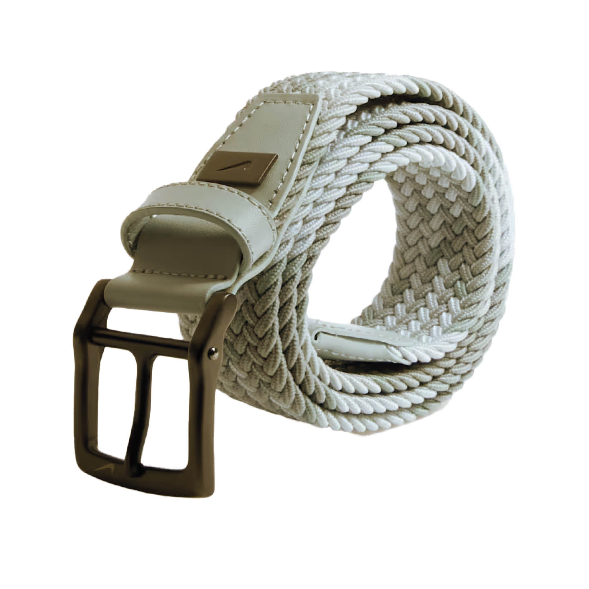Nike Tour Diamond Stretch Woven Golf Belt - Light Grey
