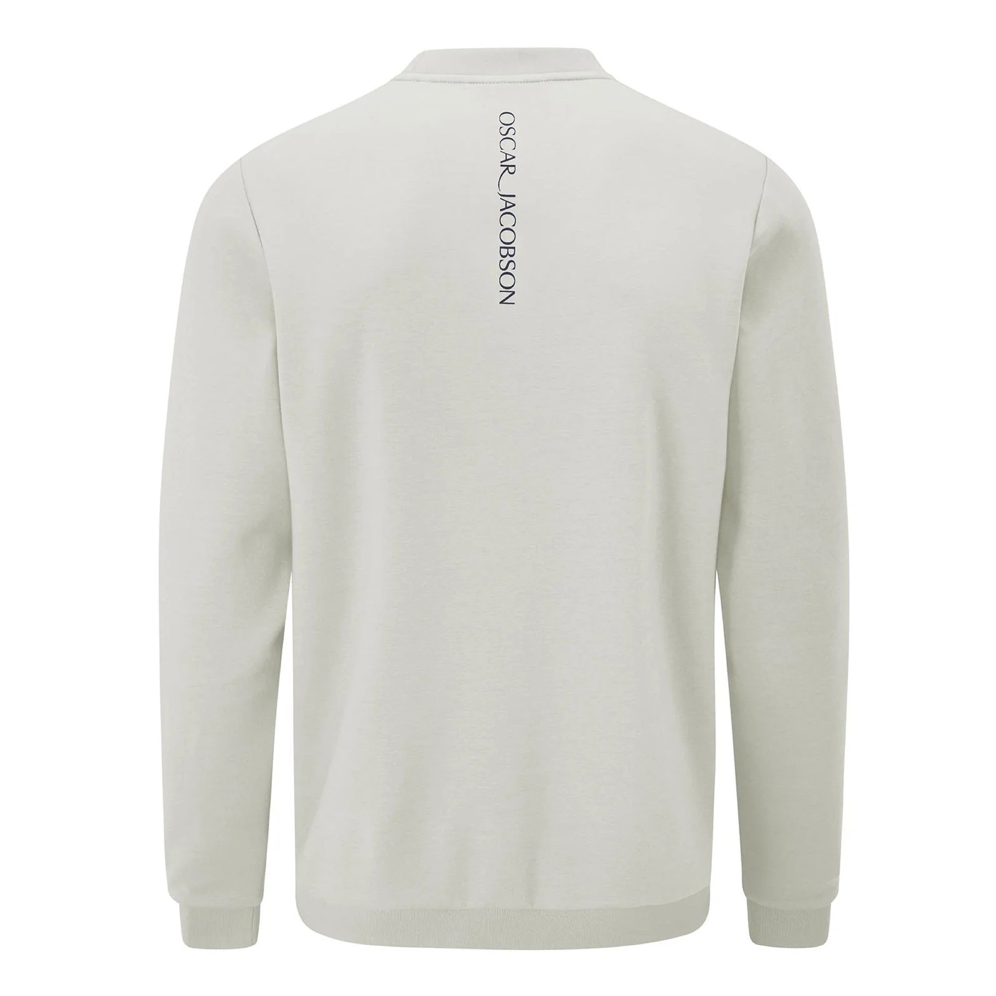Oscar Jacobson Johnstone Tour Crew Neck Golf Sweater - Aluminium