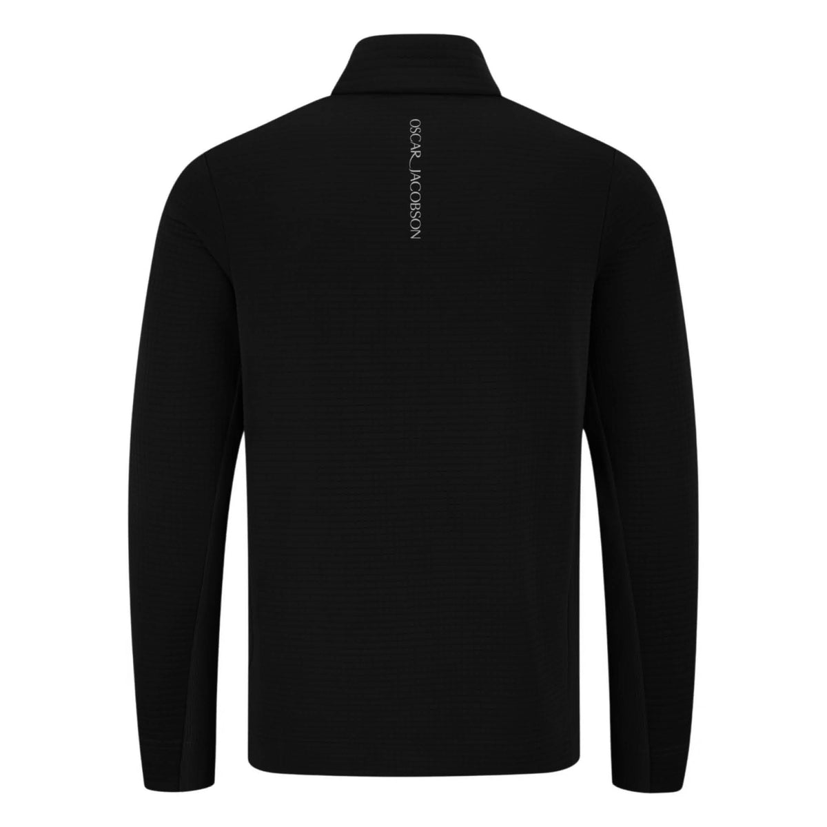 Oscar Jacobson Waite 1/4 Zip Golf Midlayer - Black