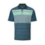 Oscar Jacobson Croft Golf Polo Shirt (Aqua & White)
