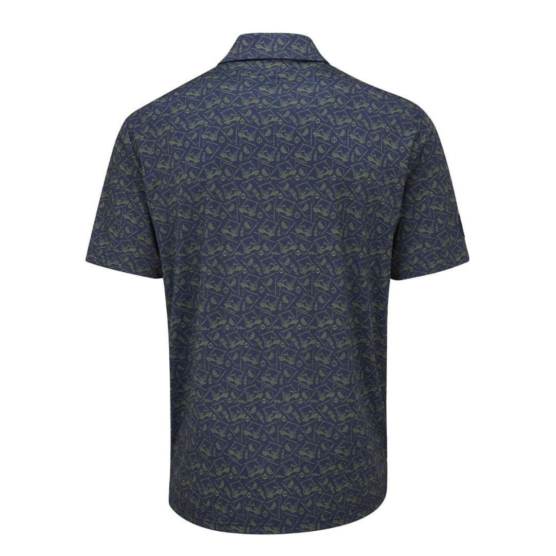Oscar Jacobson Sonic Golf Polo Shirt (Navy)