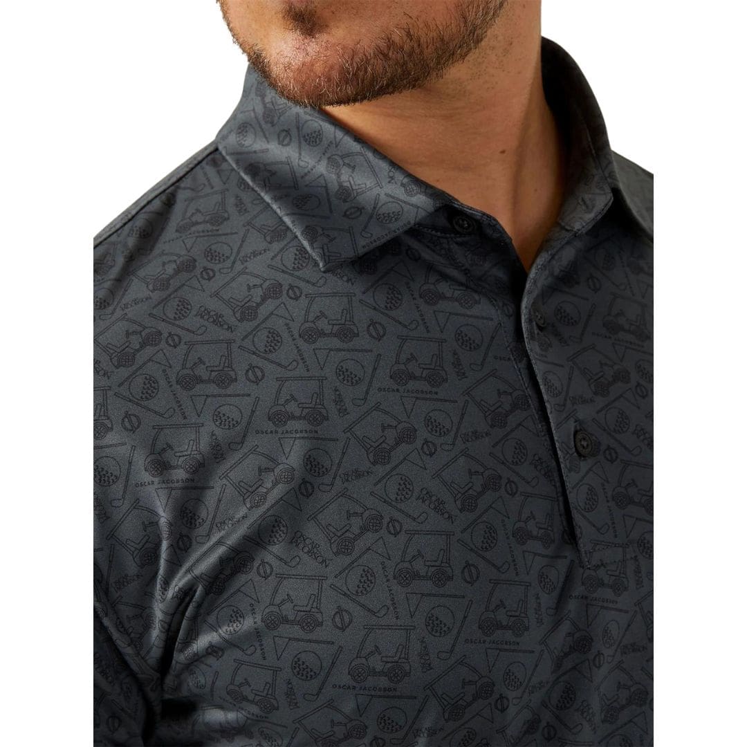 Oscar Jacobson Sonic Golf Polo Shirt (Pewter)