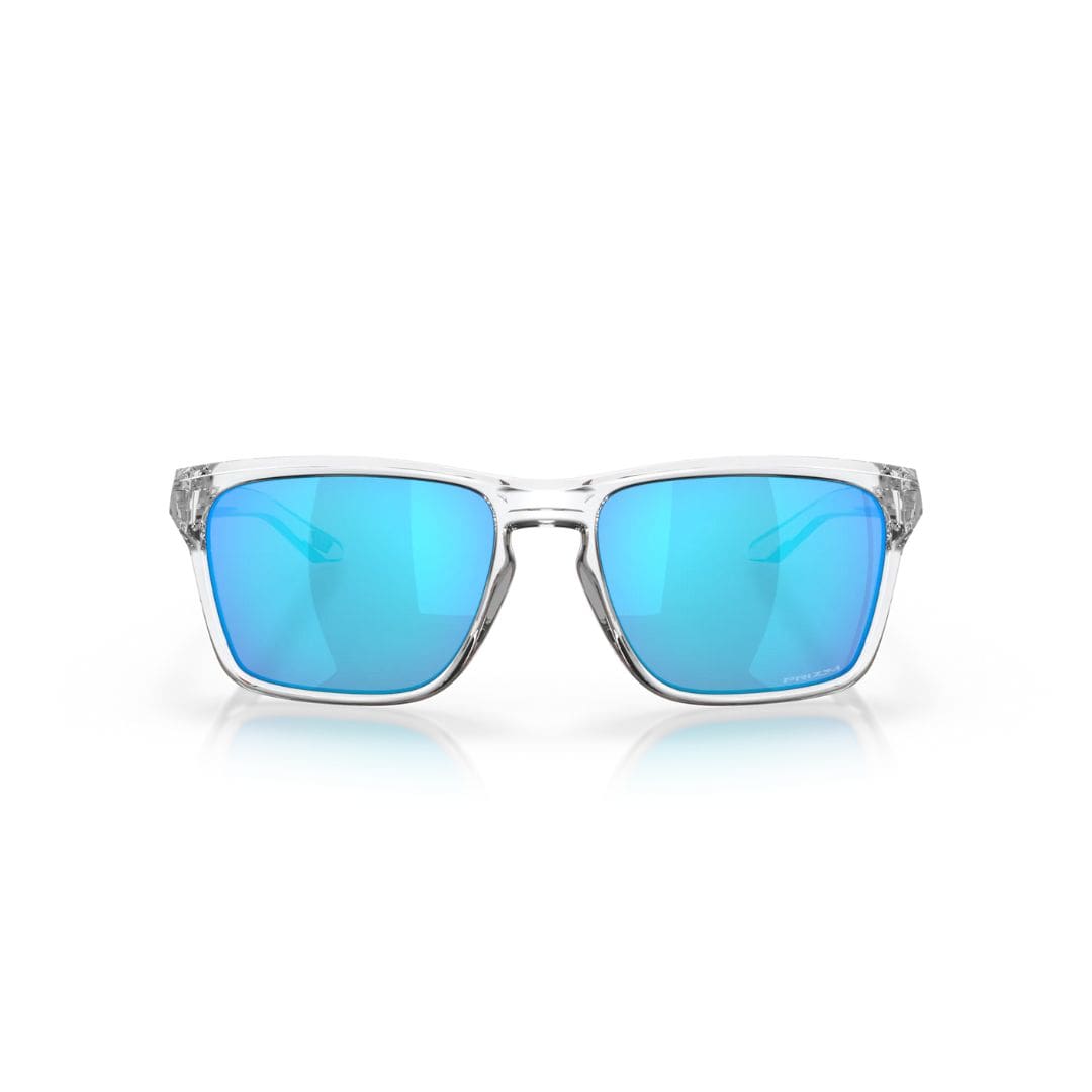 Oakley Sylas Golf Sunglasses (Polished Clear Frame with Prizm Sapphire Lenses)