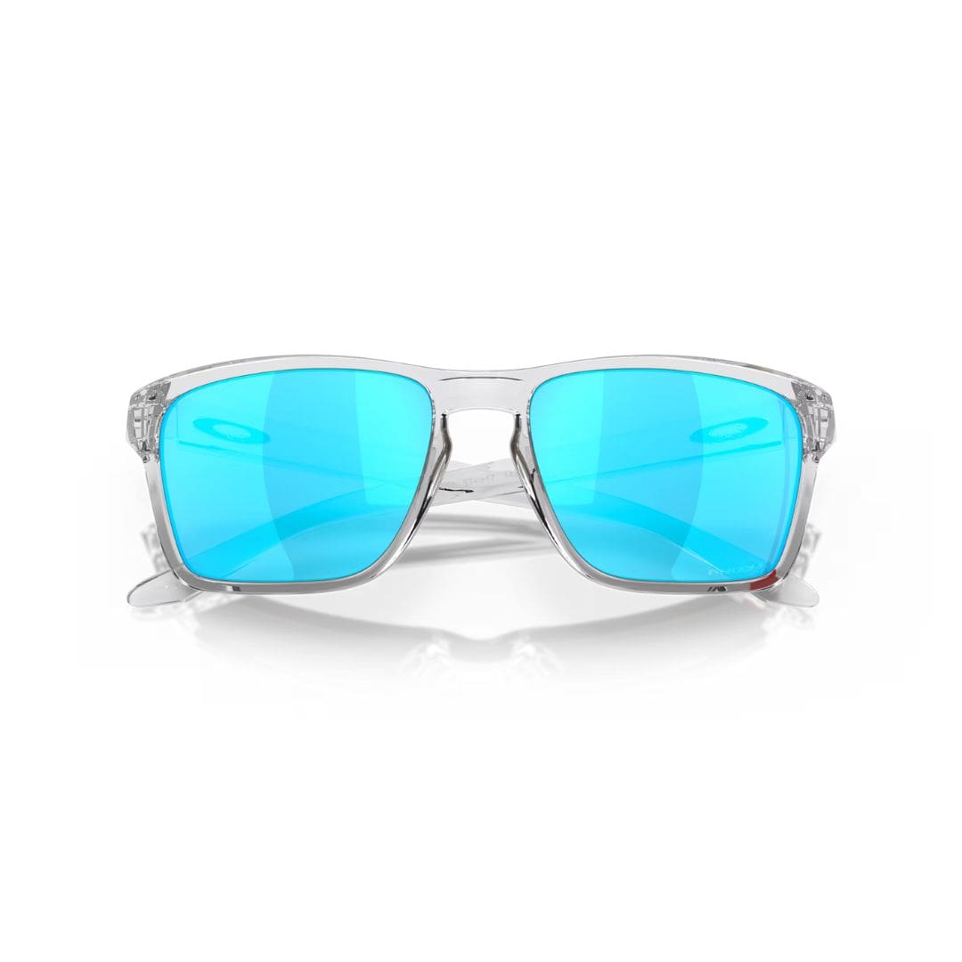 Oakley Sylas Golf Sunglasses (Polished Clear Frame with Prizm Sapphire Lenses)